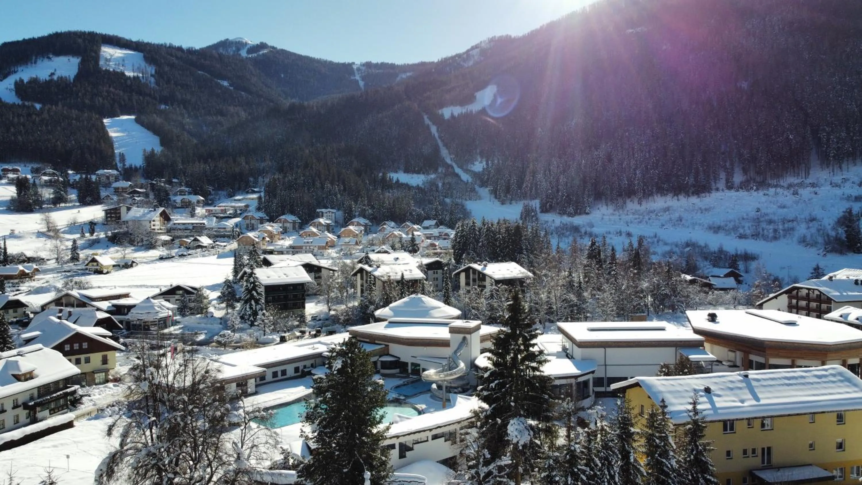 View (from property/room) in Gästehaus Schusser an der Therme, Frühstück, Doppelzimmer und Ferienwohnung
