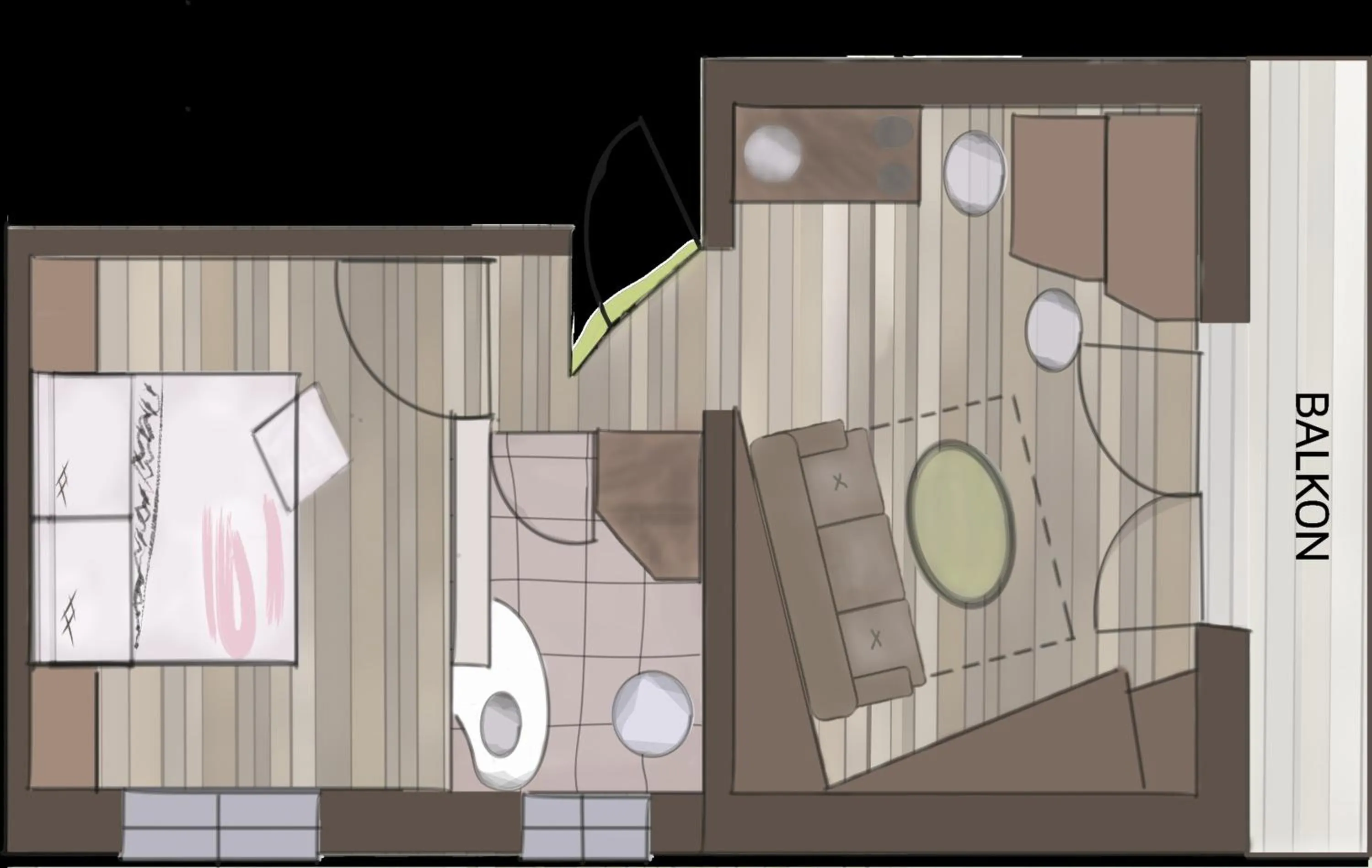 Photo of the whole room in Gästehaus Schusser an der Therme, Frühstück, Doppelzimmer und Ferienwohnung