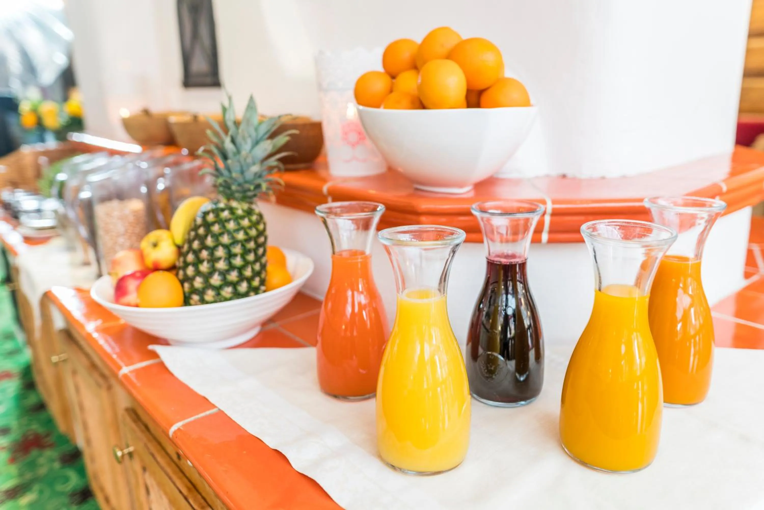 Buffet breakfast in Gästehaus Schusser an der Therme, Frühstück, Doppelzimmer und Ferienwohnung
