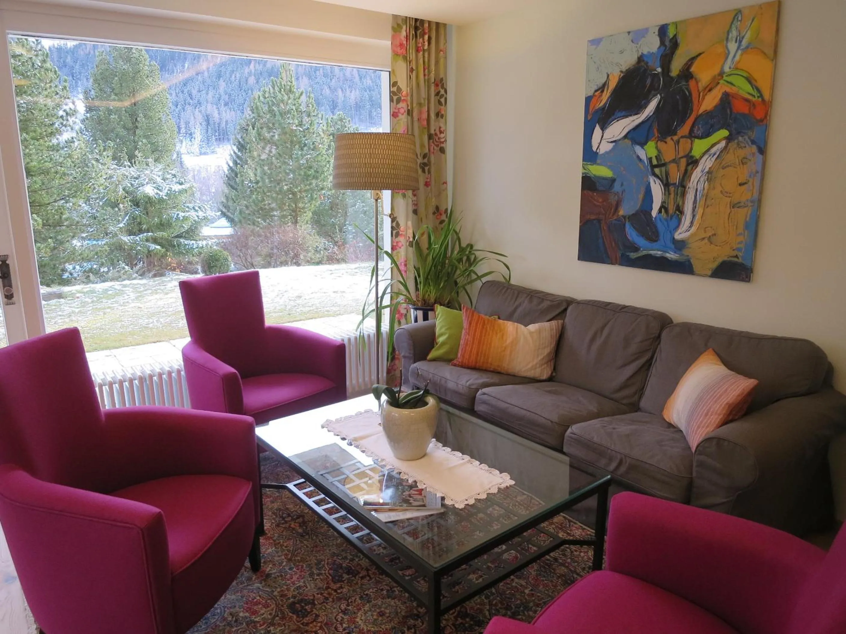 Communal lounge/ TV room in Gästehaus Schusser an der Therme, Frühstück, Doppelzimmer und Ferienwohnung