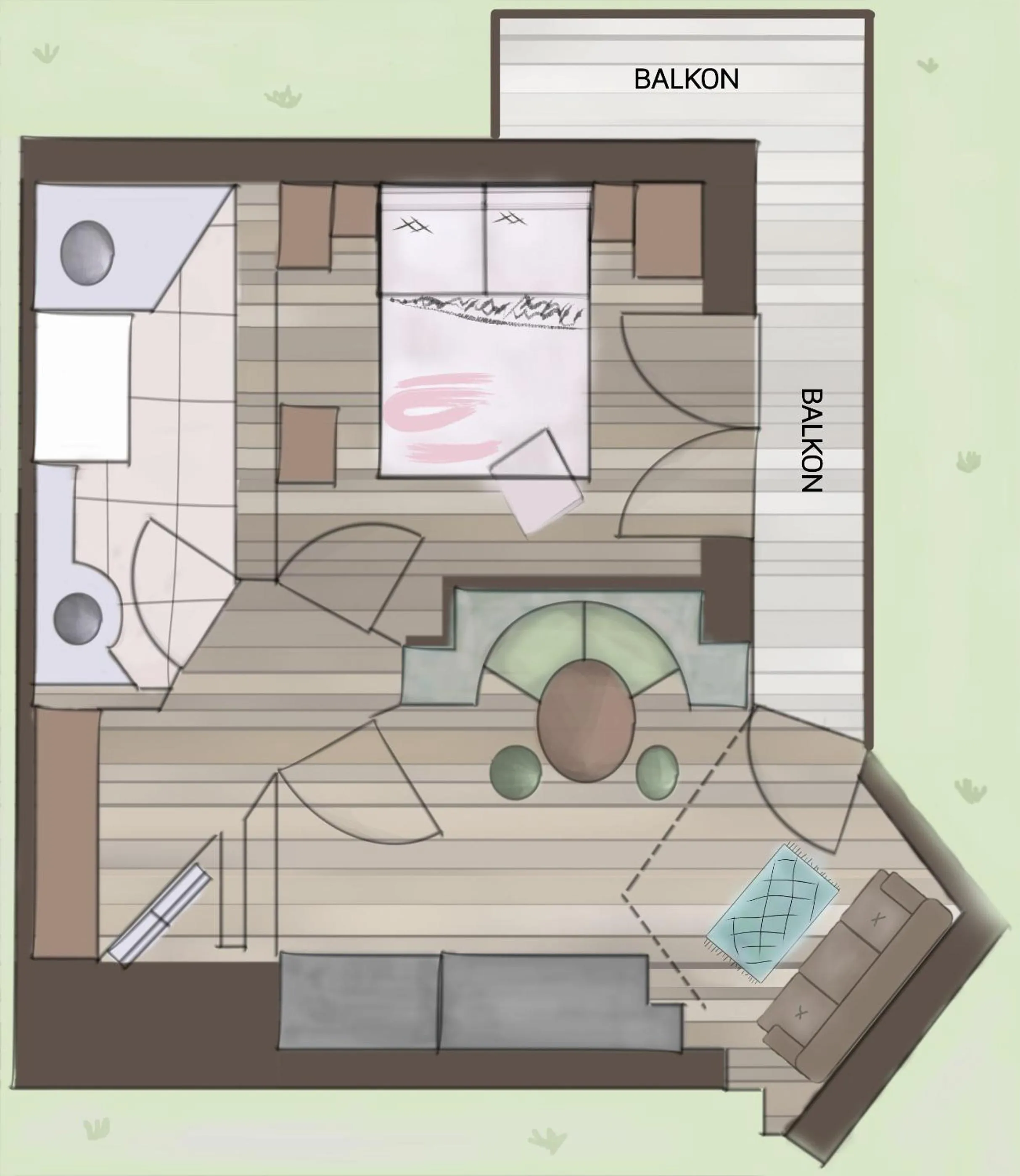 Photo of the whole room in Gästehaus Schusser an der Therme, Frühstück, Doppelzimmer und Ferienwohnung