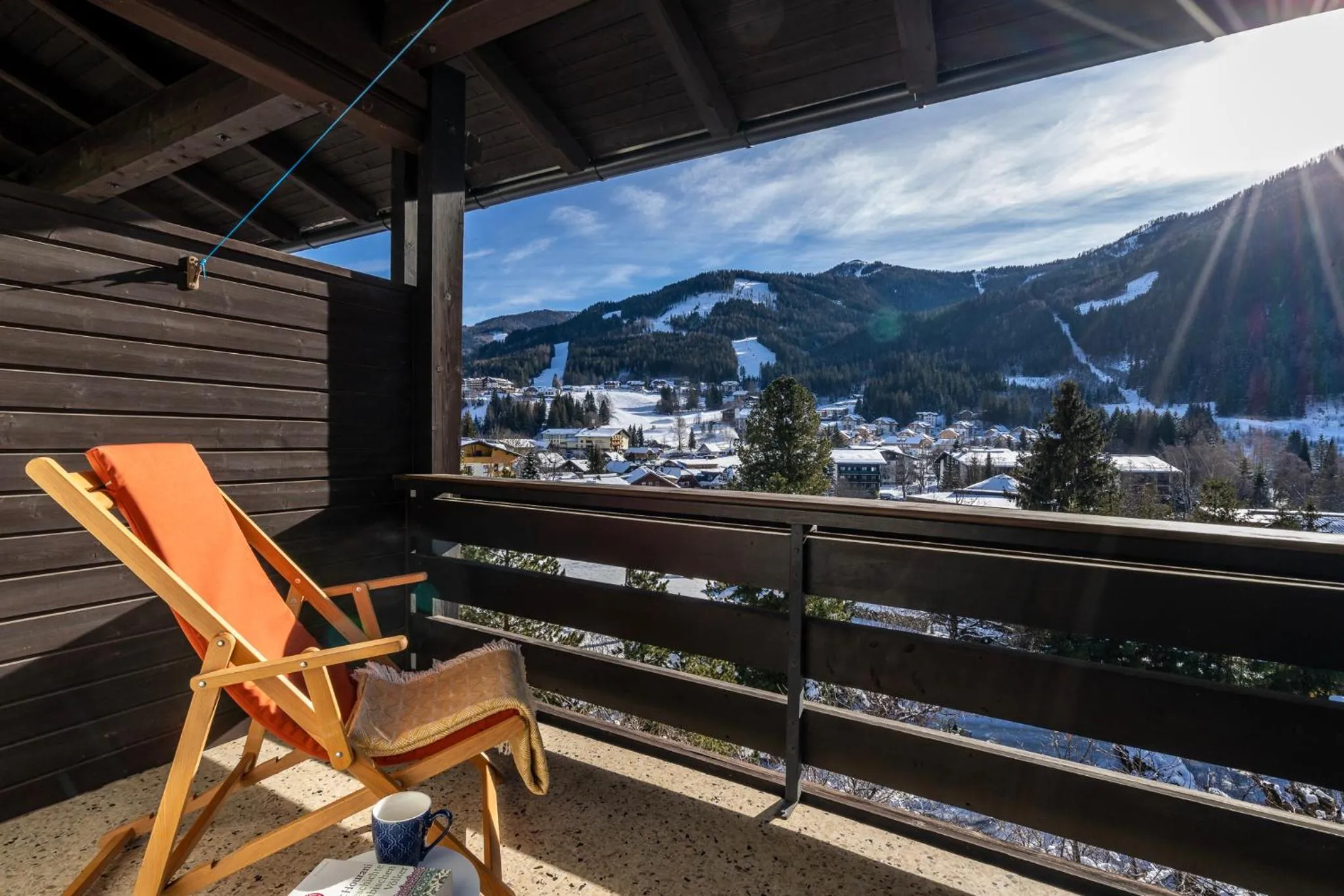 View (from property/room) in Gästehaus Schusser an der Therme, Frühstück, Doppelzimmer und Ferienwohnung