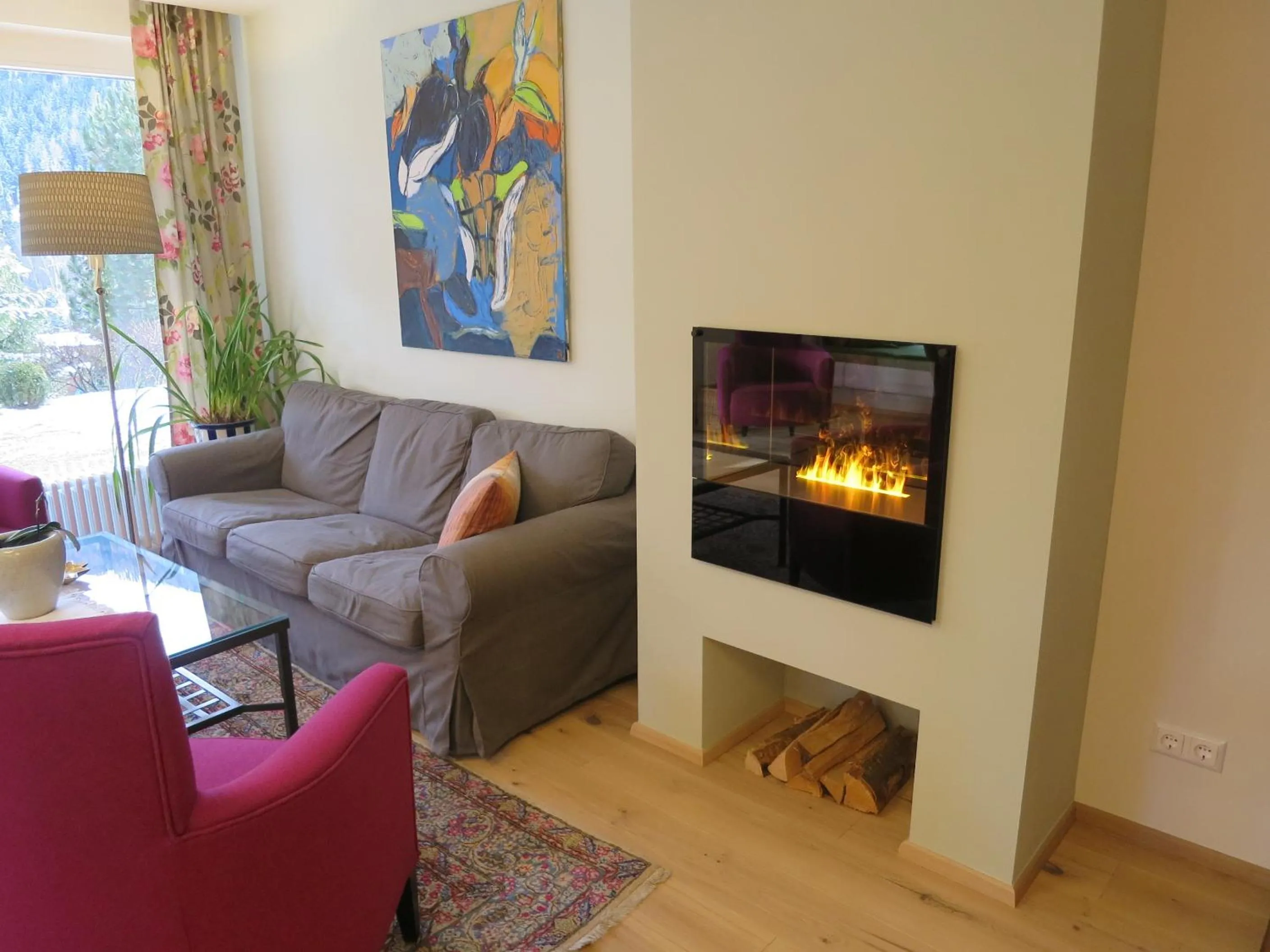 Communal lounge/ TV room in Gästehaus Schusser an der Therme, Frühstück, Doppelzimmer und Ferienwohnung