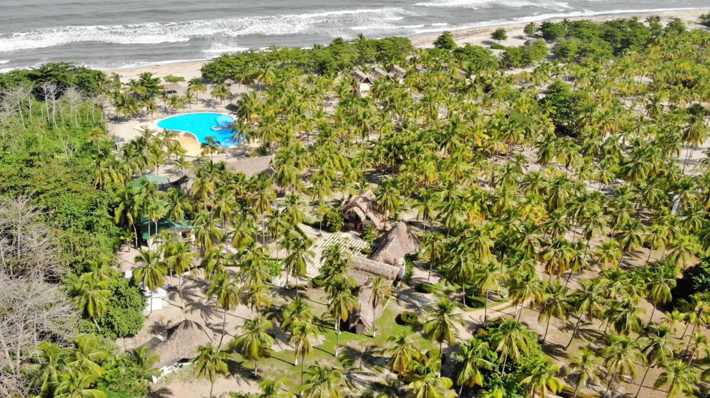 Bird's eye view in Tay Beach Hotel Tayrona