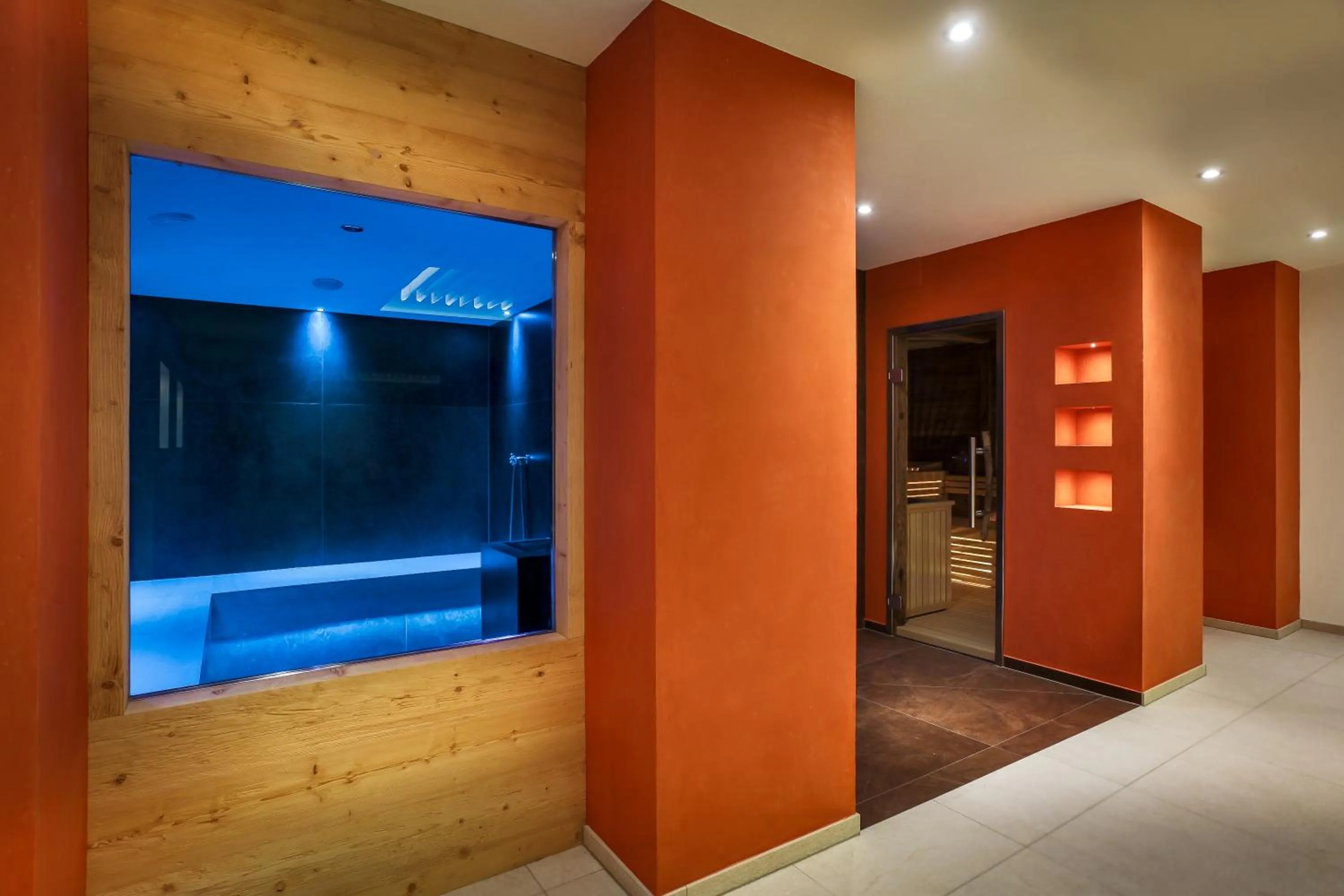 Sauna in La Bercia Alpine Lodge & Spa