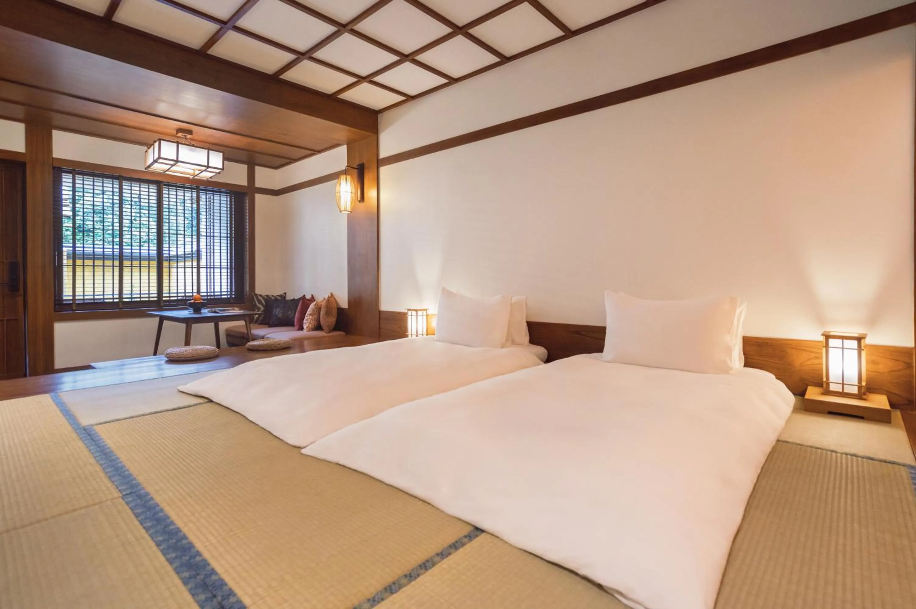 Bed in Onsen at Moncham
