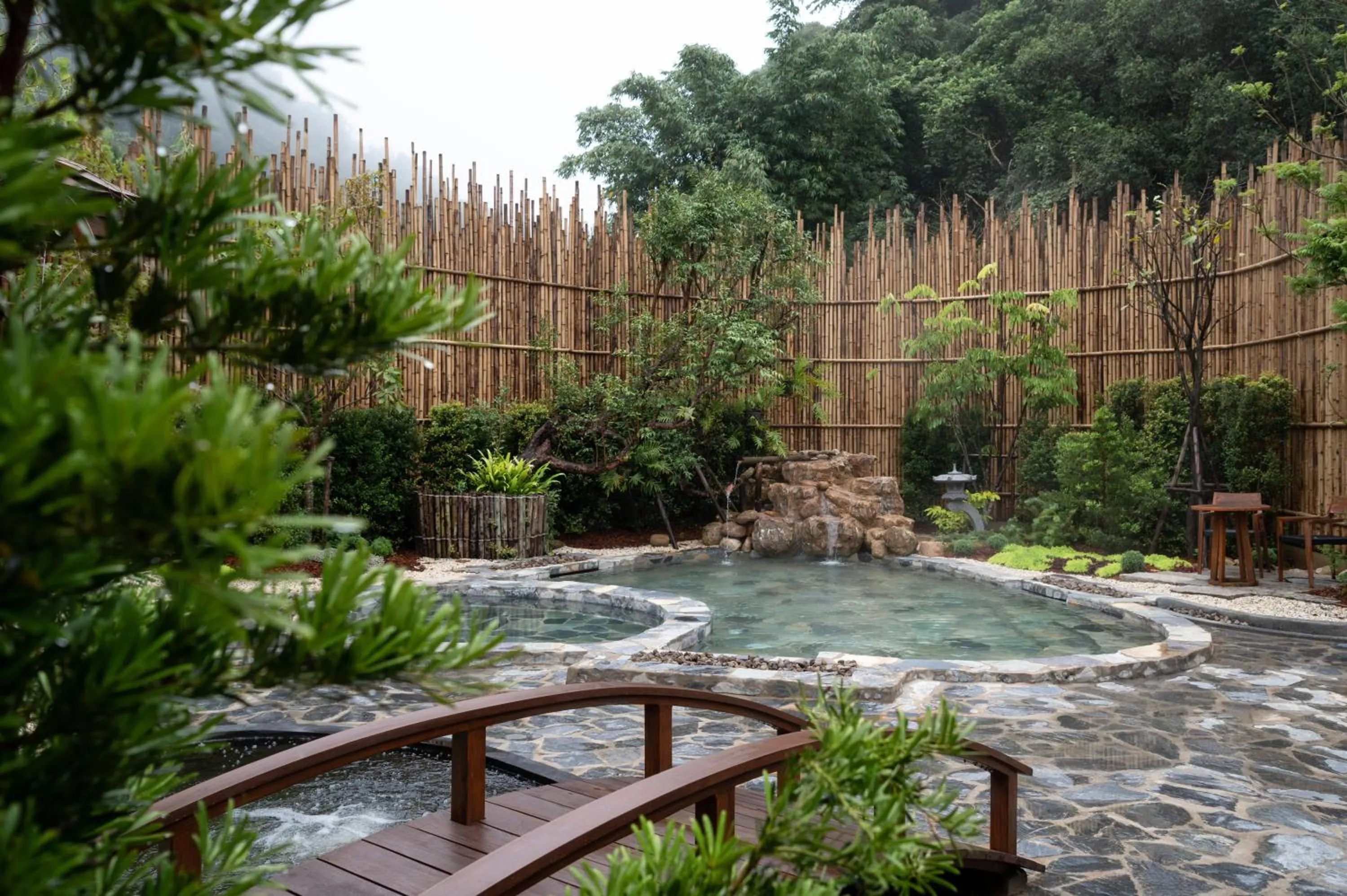 Hot Spring Bath in Onsen at Moncham
