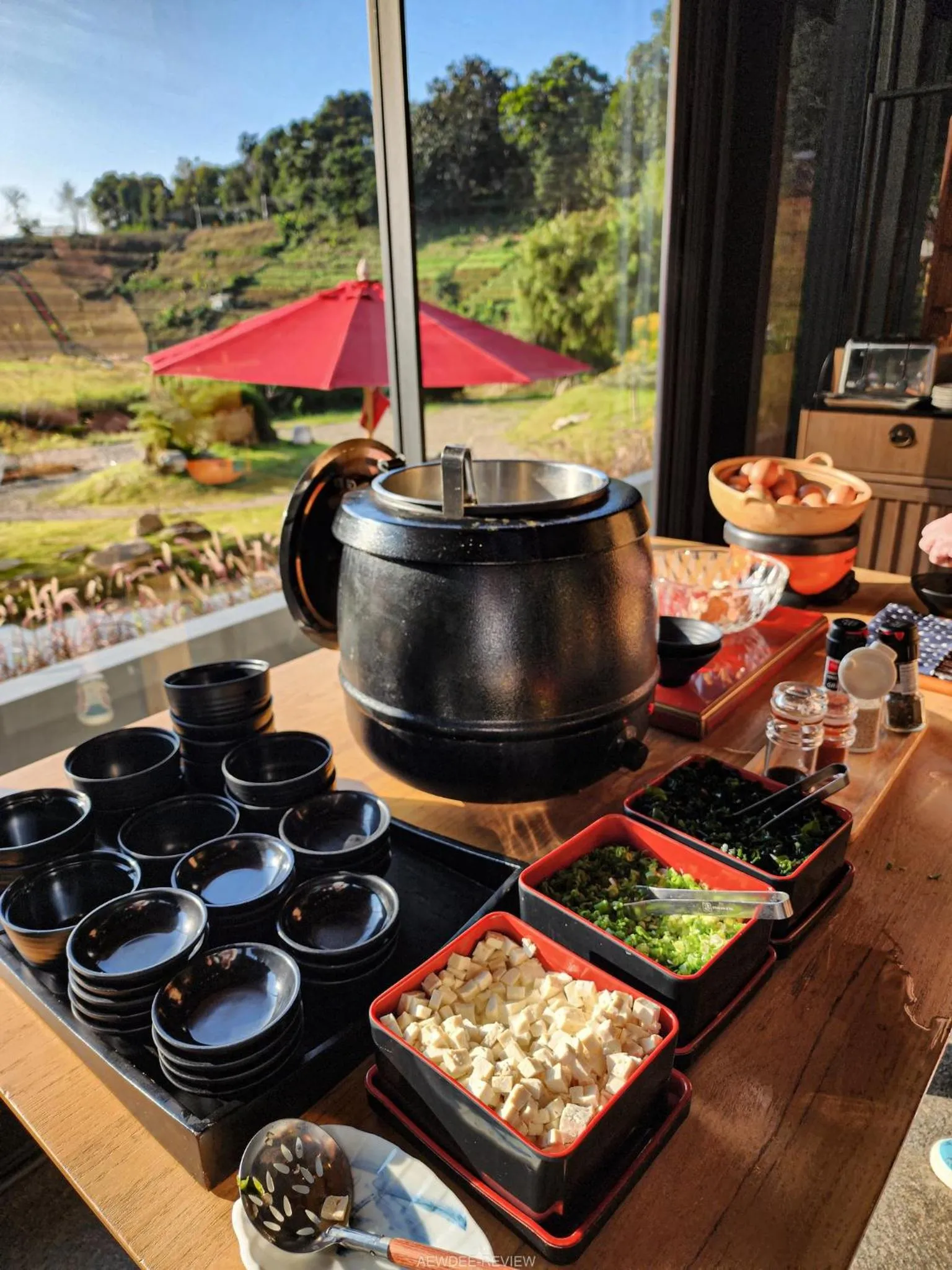 Breakfast in Onsen at Moncham