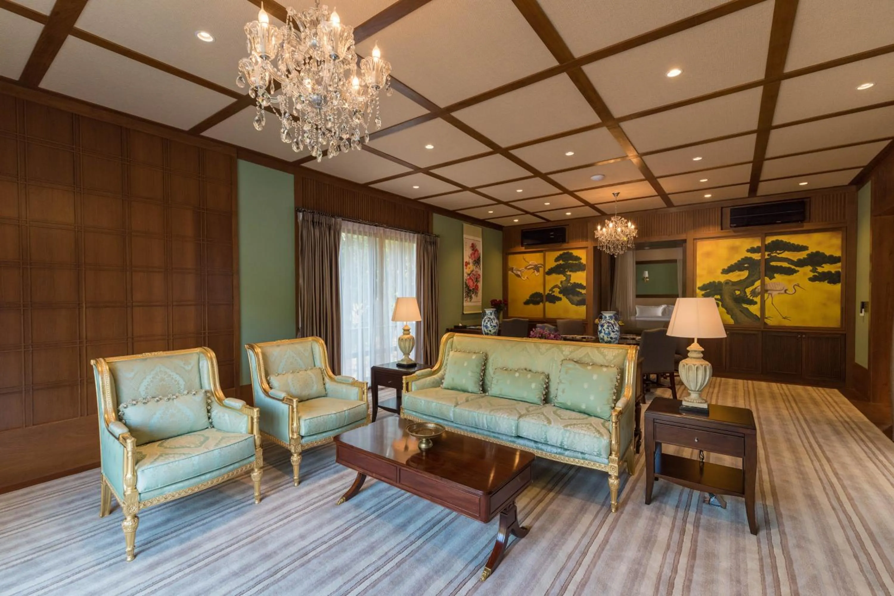 Living room in Onsen at Moncham