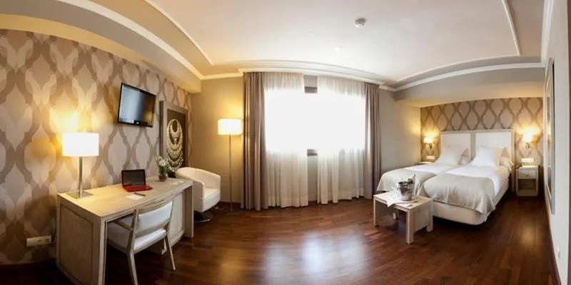 Bedroom, Bed in Hotel Os Olivos