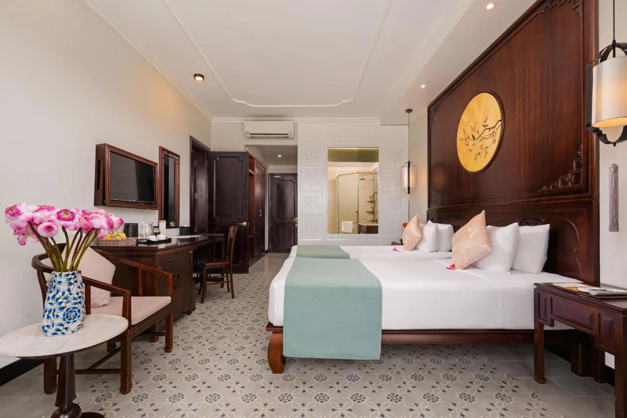 View (from property/room), Bed in Laluna Hoi An Riverside Hotel & Spa