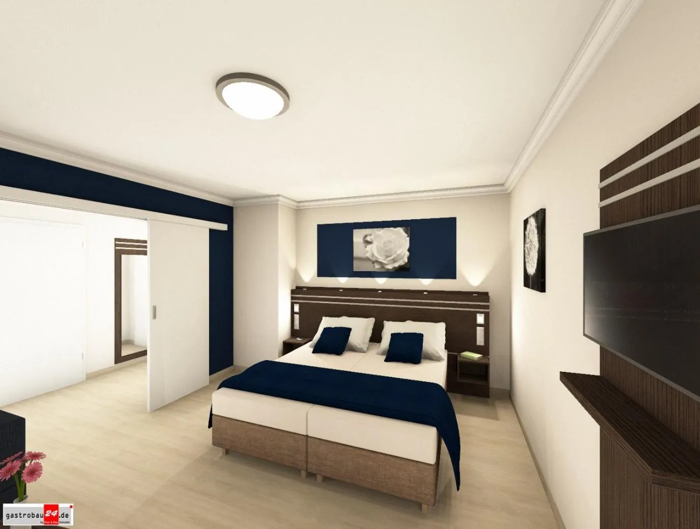 Bed in Parkhotel Herne