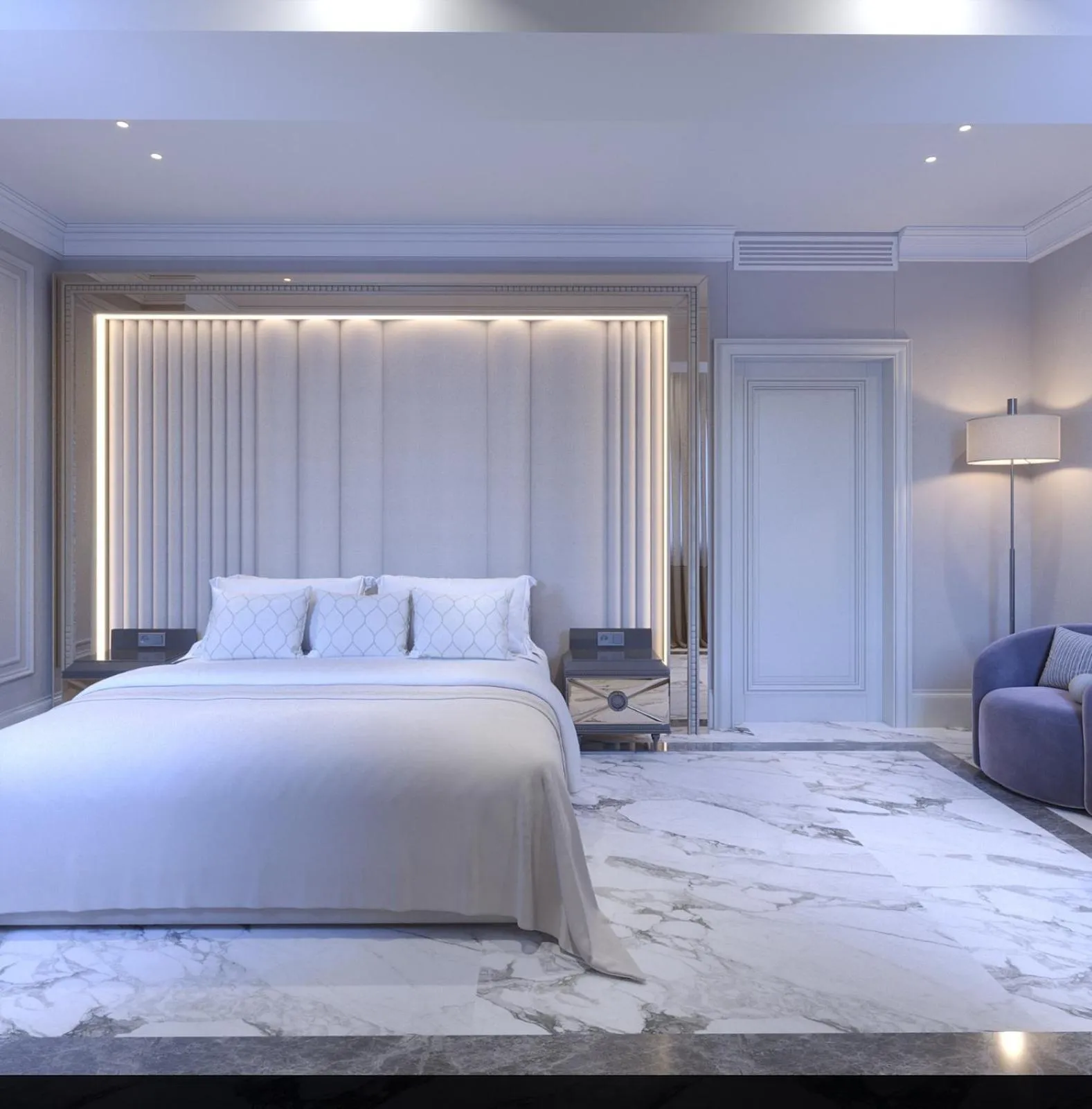 Bed in Ganjali Plaza Hotel