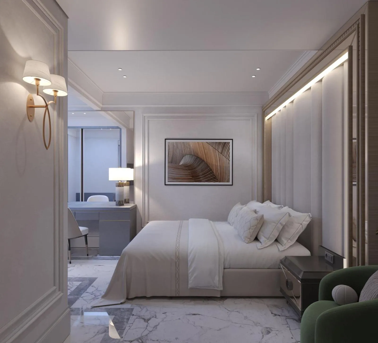 Bed in Ganjali Plaza Hotel