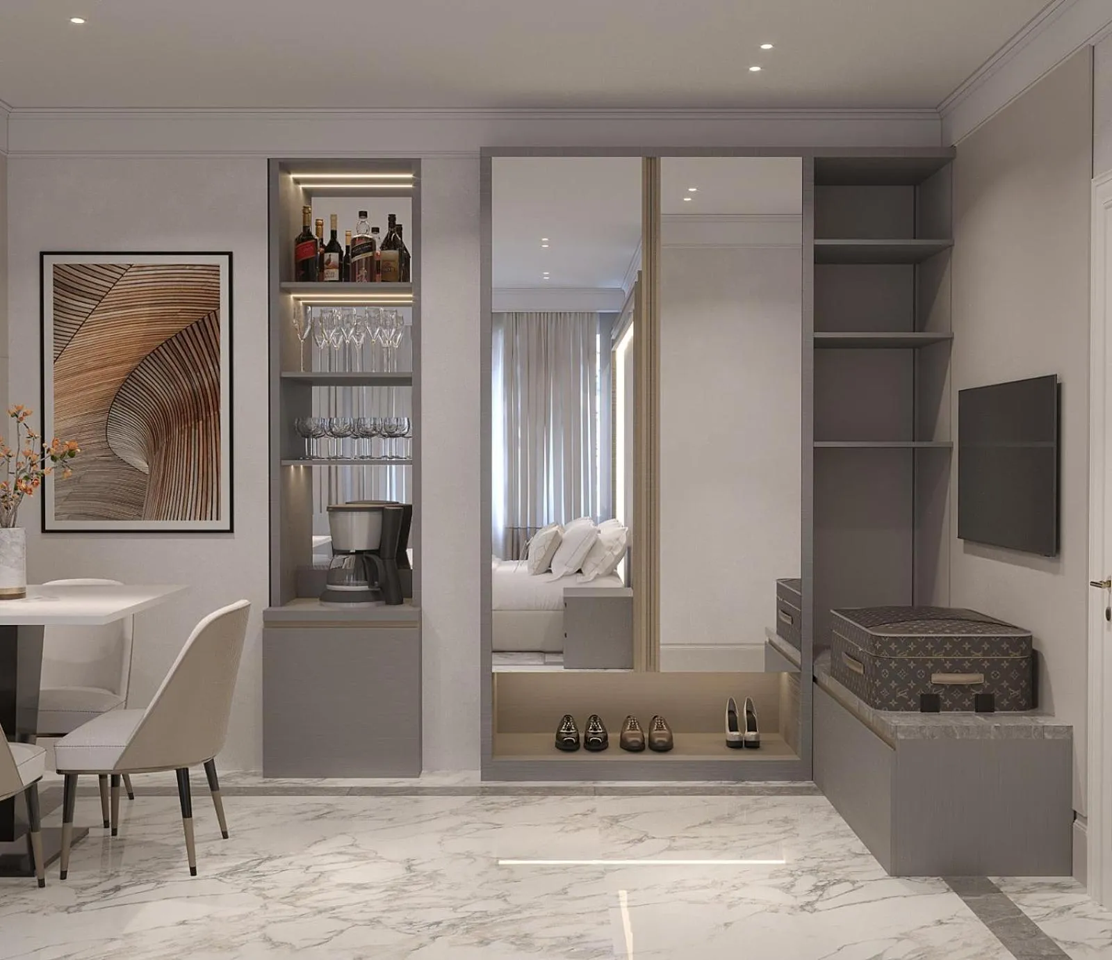 Seating area, Bed in Ganjali Plaza Hotel