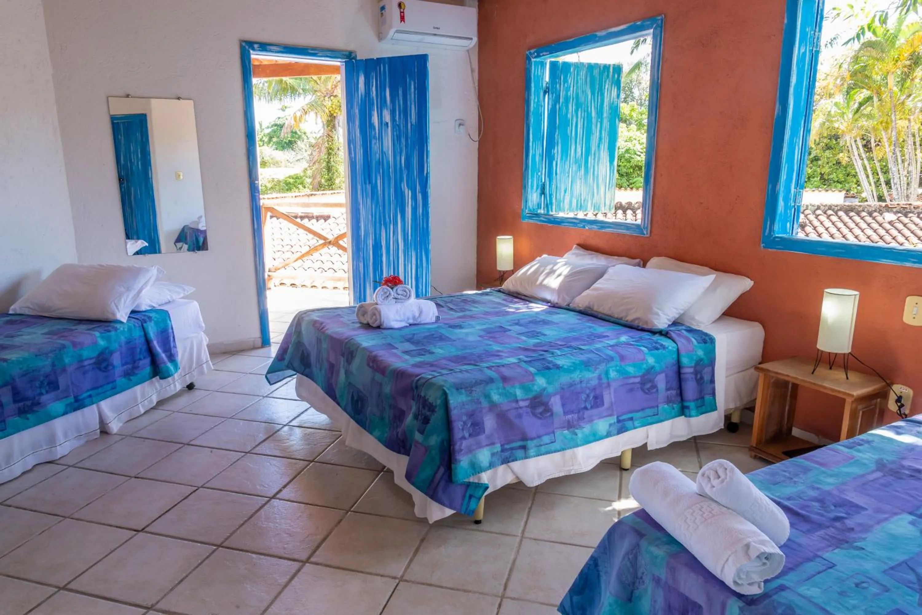 Bed in Pousada Varanda do Sol