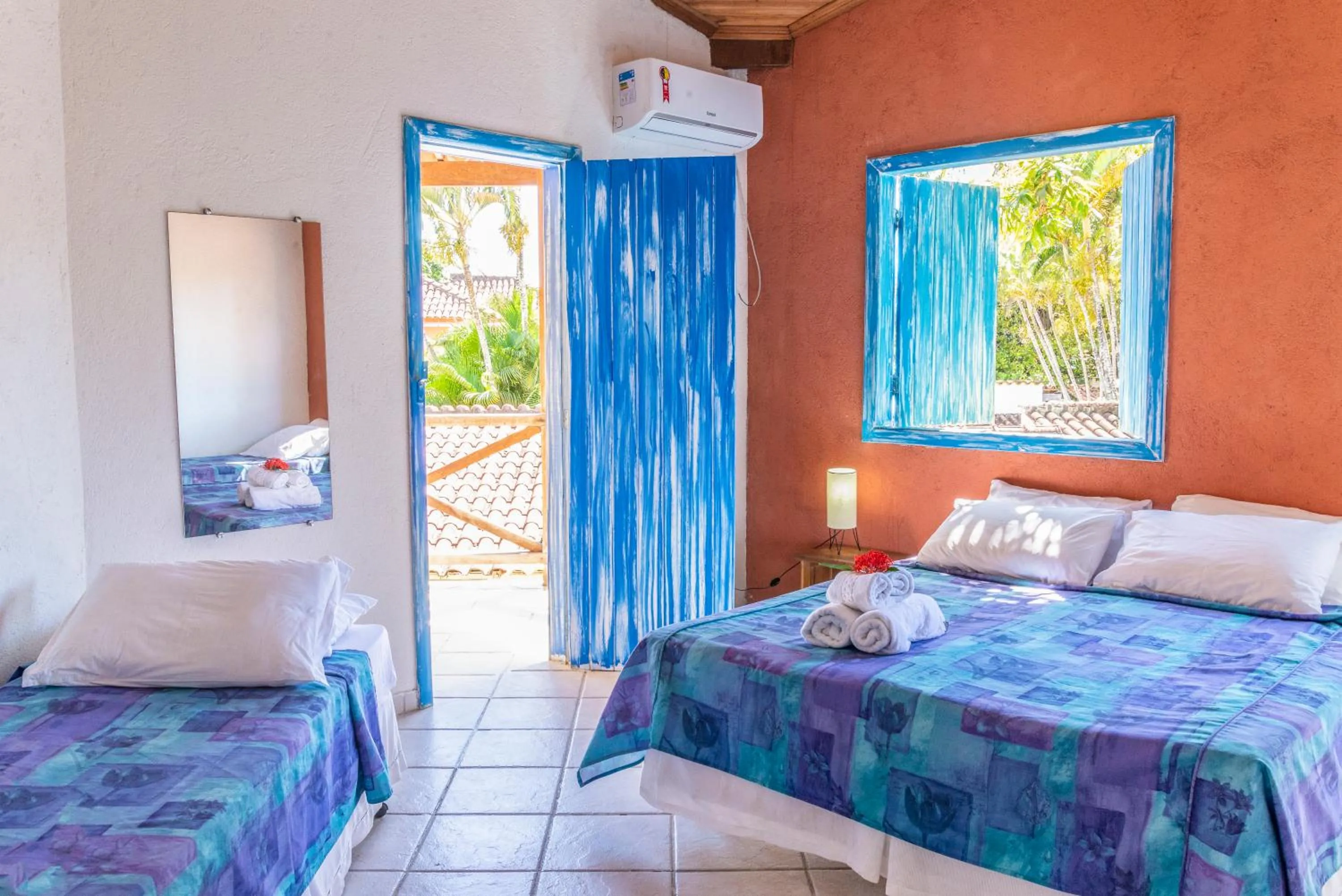 Bed in Pousada Varanda do Sol