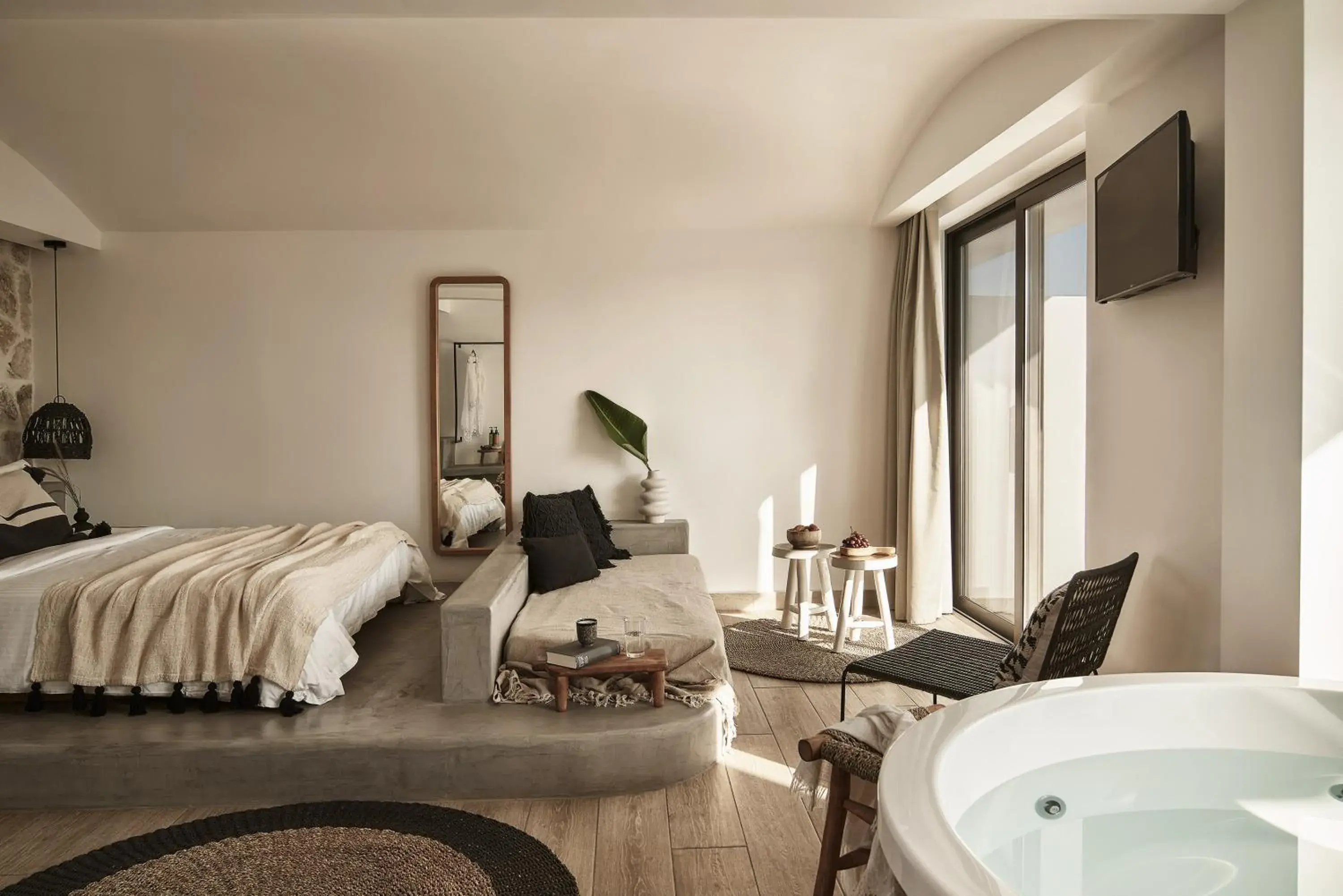 Hot Tub, Bed in Casa Cabana Boutique Hotel & Spa - Adults Only Hot Tub, Bed in Casa Cabana Boutique Hotel & Spa - Adults Only