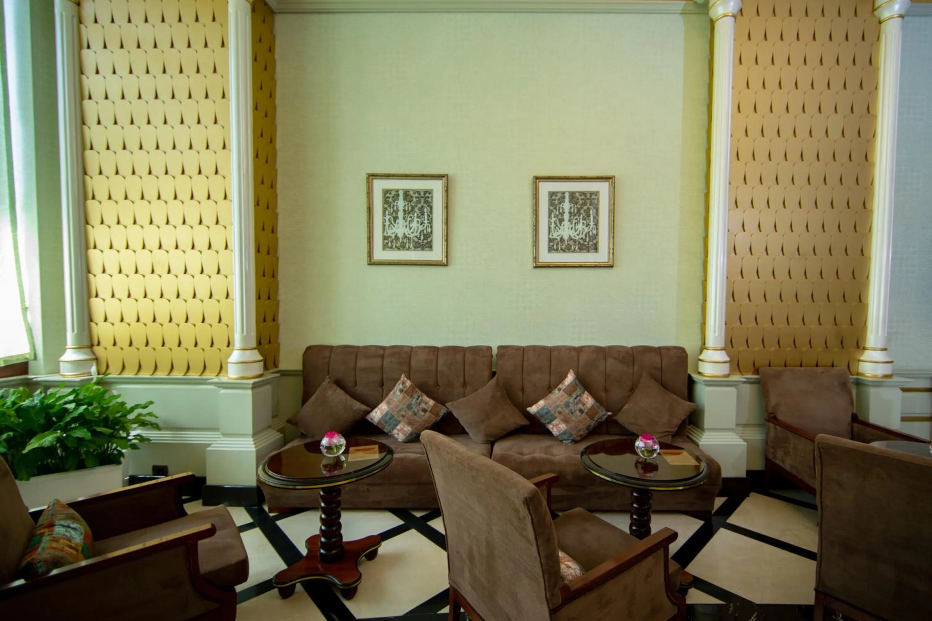 Seating area in Sapphire Hotel