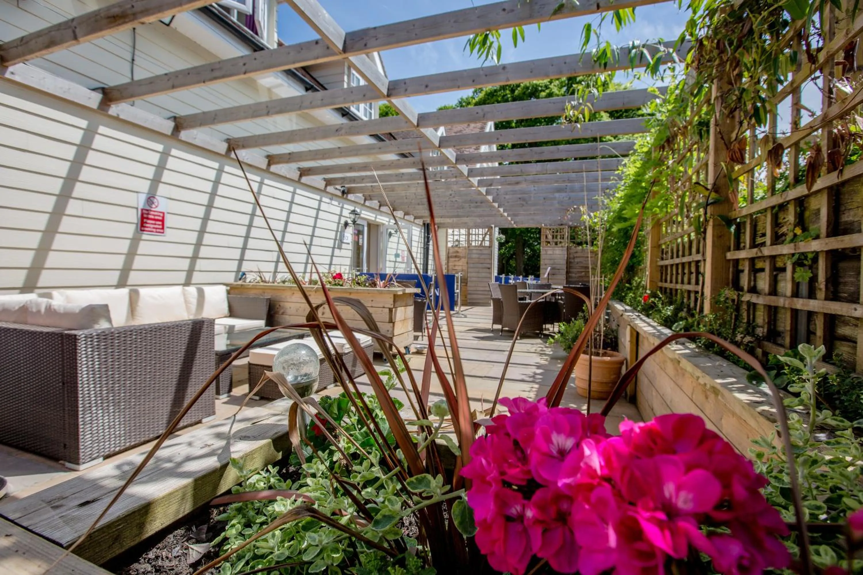 Patio in The Angel Hotel