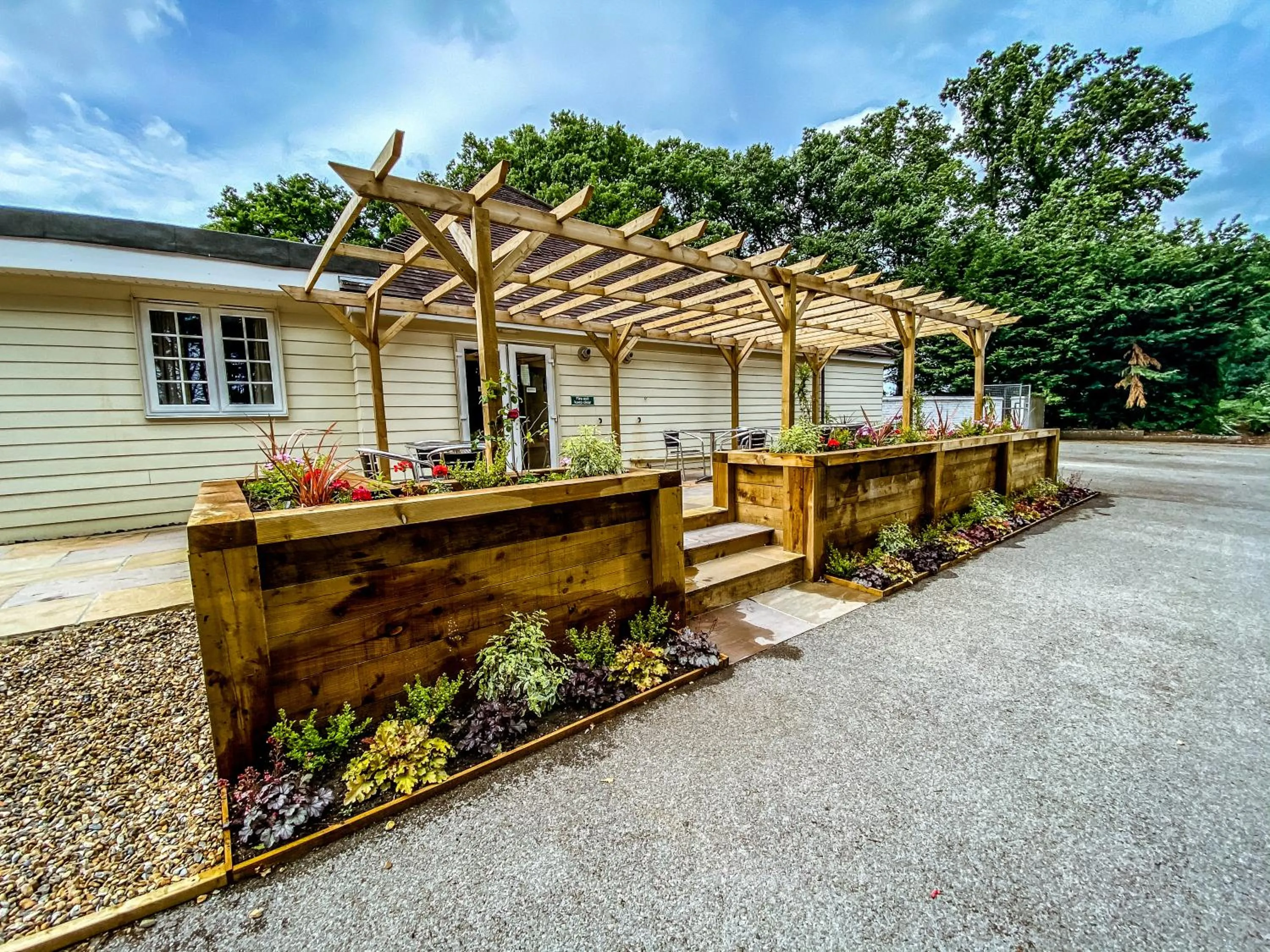 Patio in The Angel Hotel
