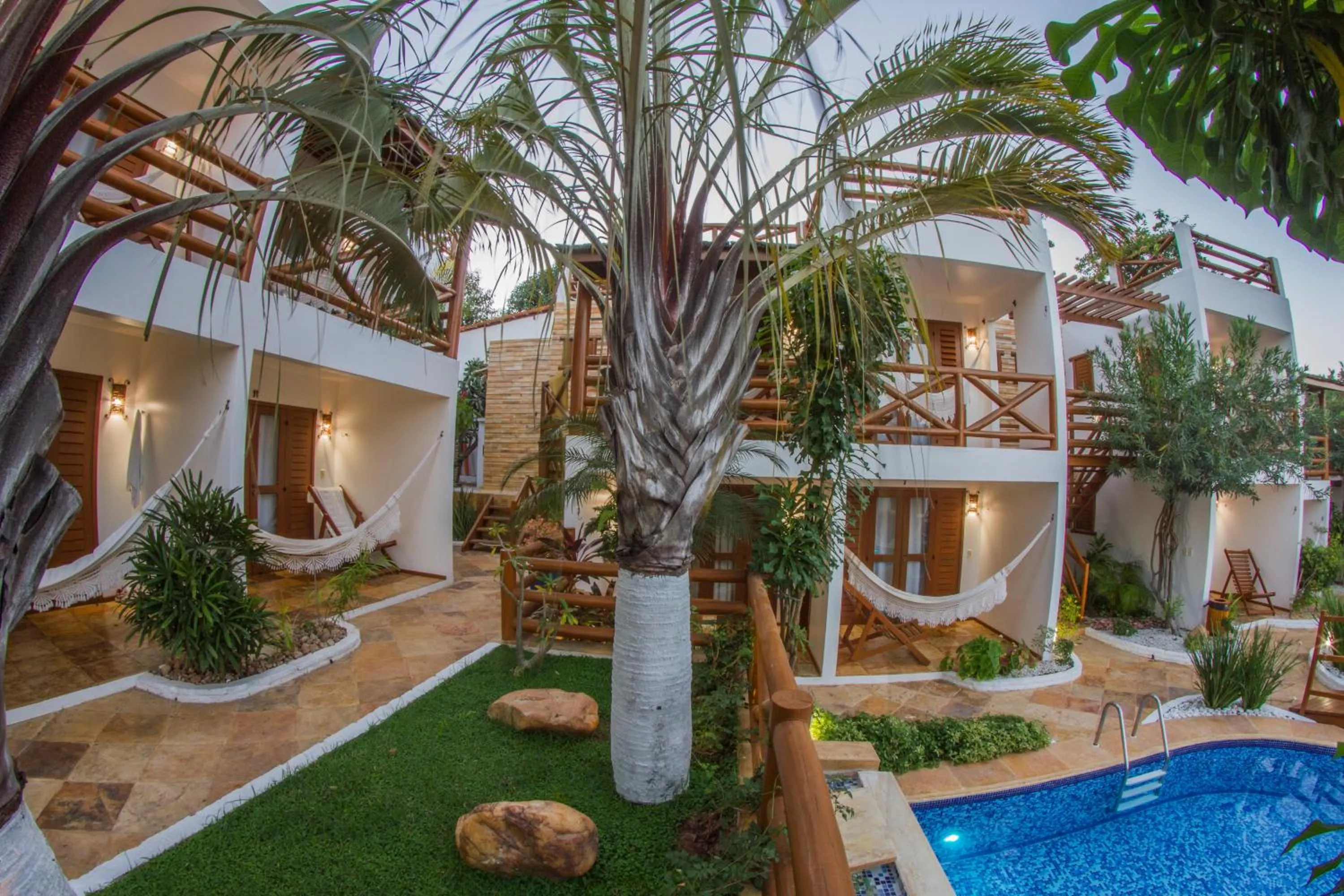 Garden view in Pousada Windjeri