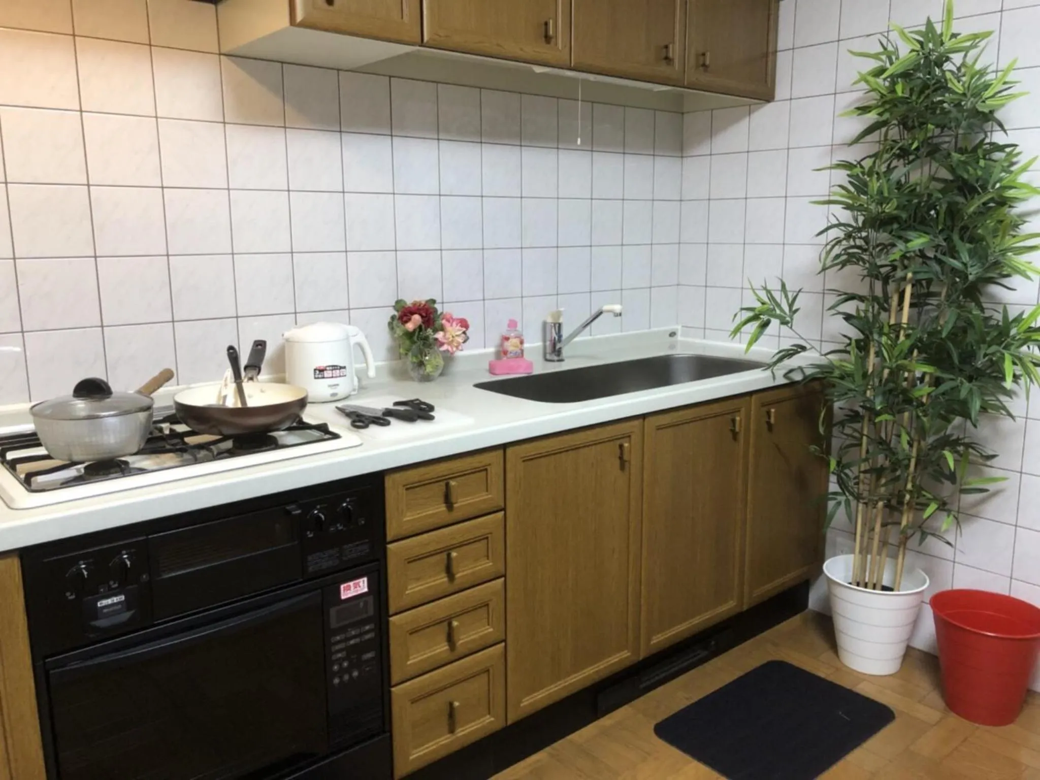 Kitchen or kitchenette in Hotel Orange House