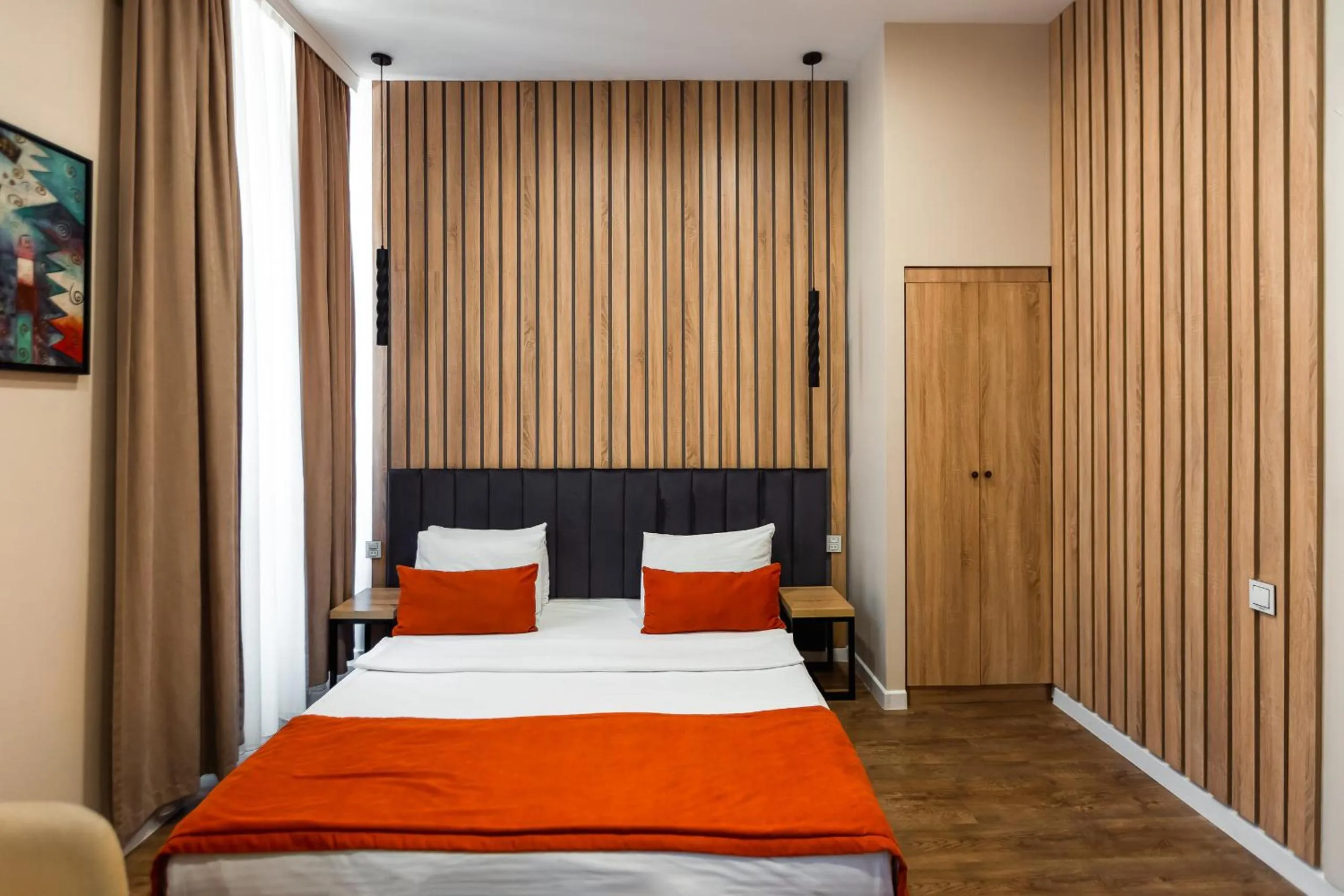 Bed in Seven Boutique Hotel Baku