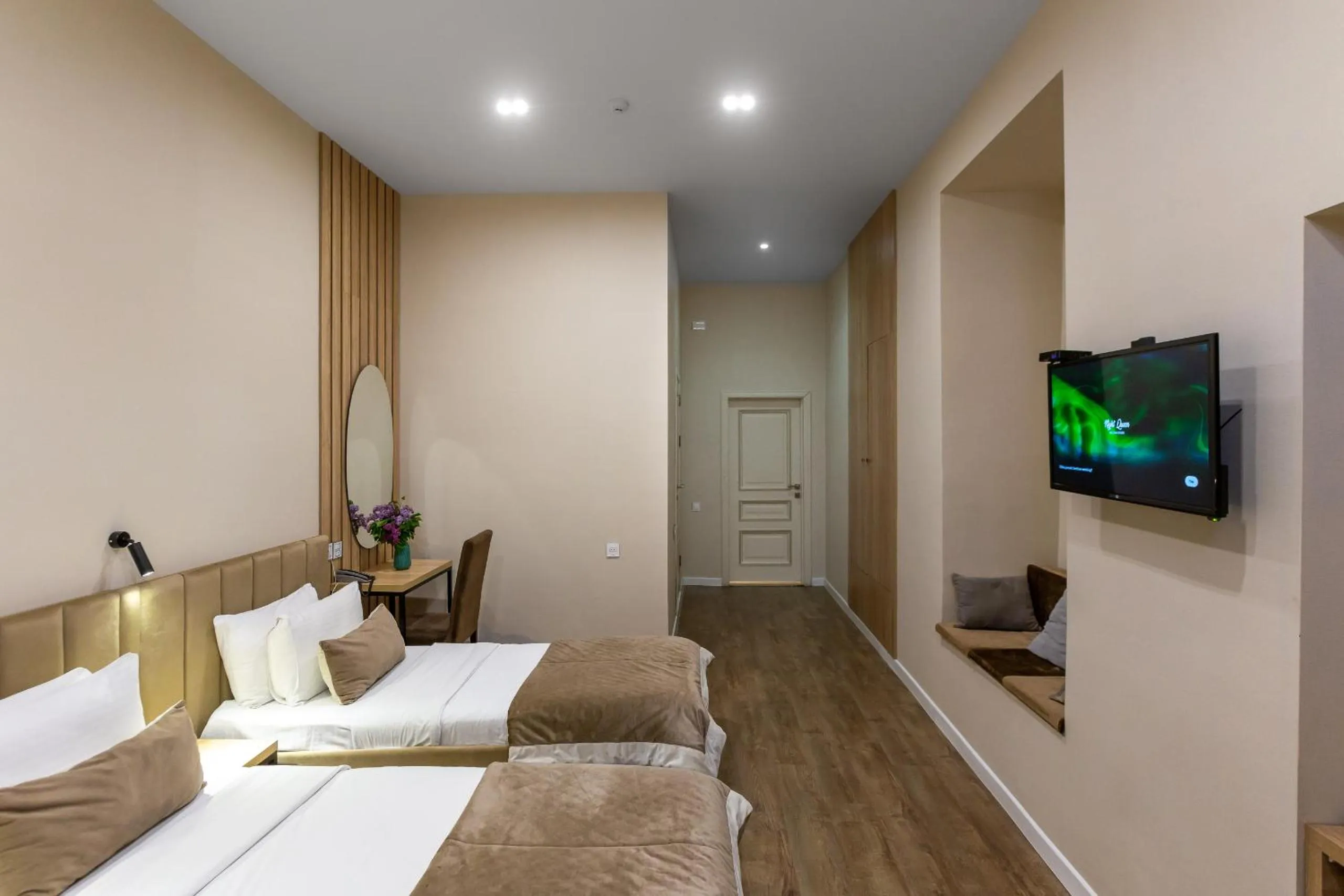 Bed in Seven Boutique Hotel Baku