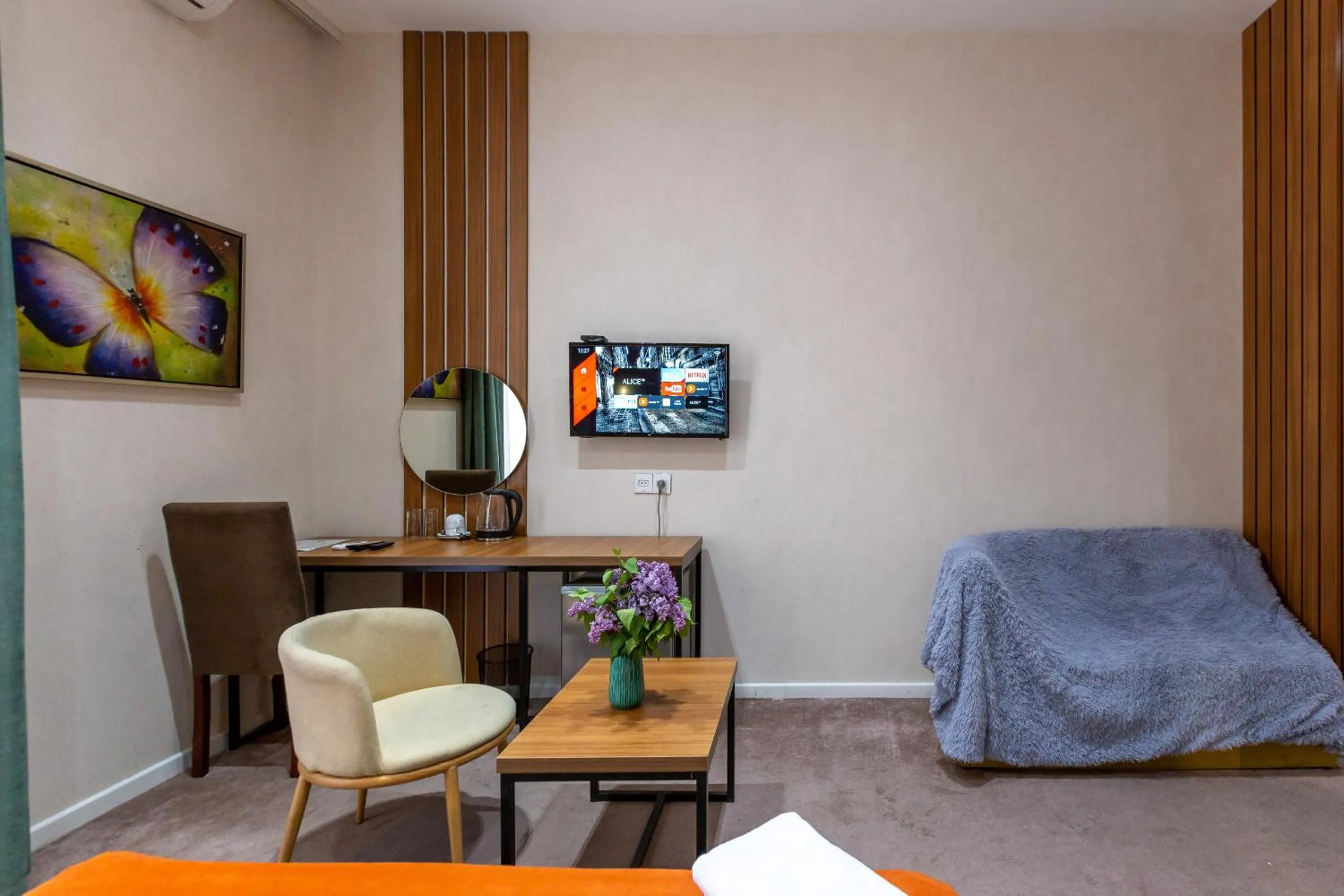 Bed in Seven Boutique Hotel Baku