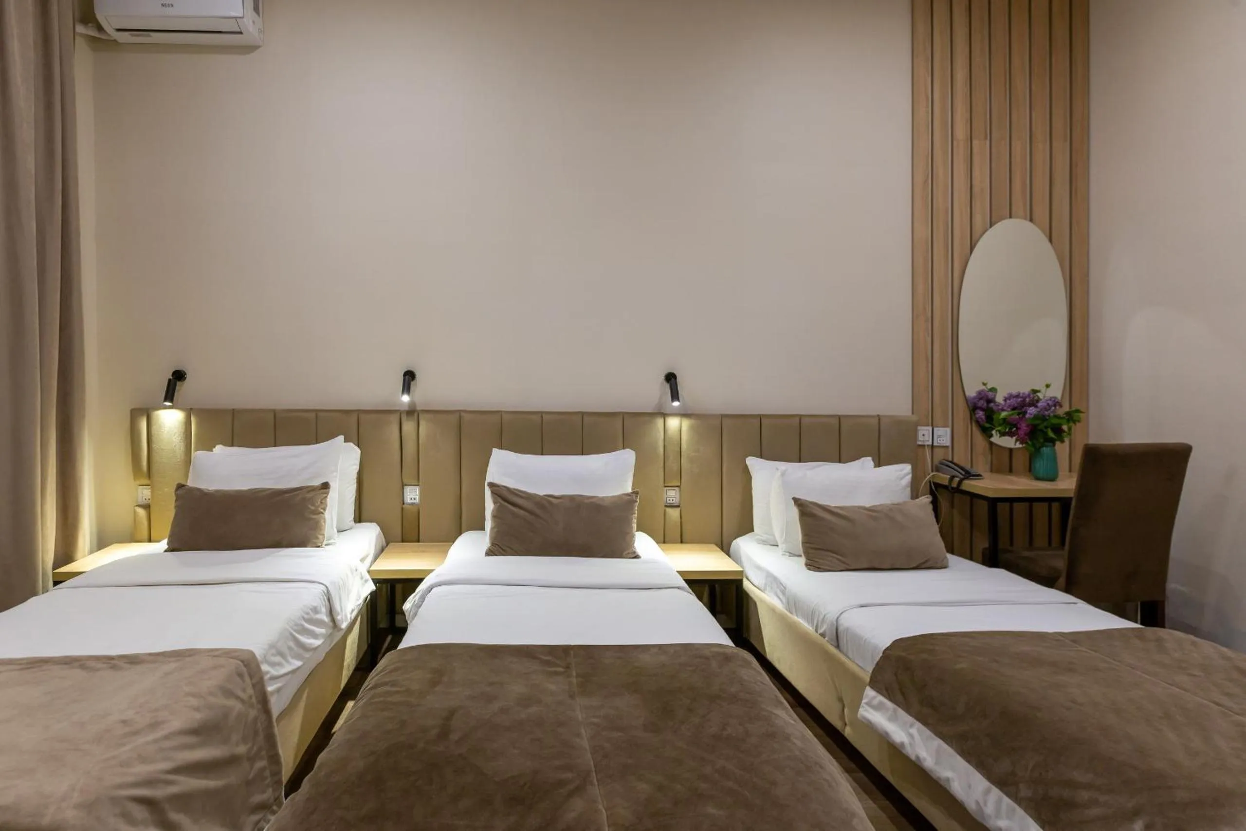 Bed in Seven Boutique Hotel Baku