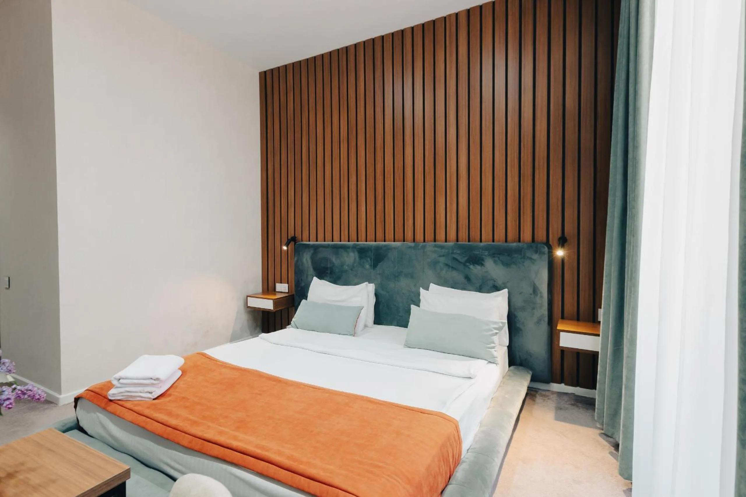 Bed in Seven Boutique Hotel Baku