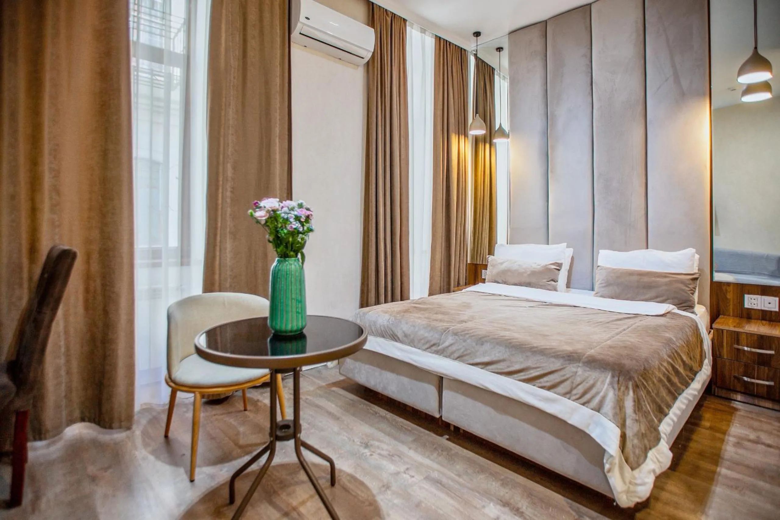 Bed in Seven Boutique Hotel Baku