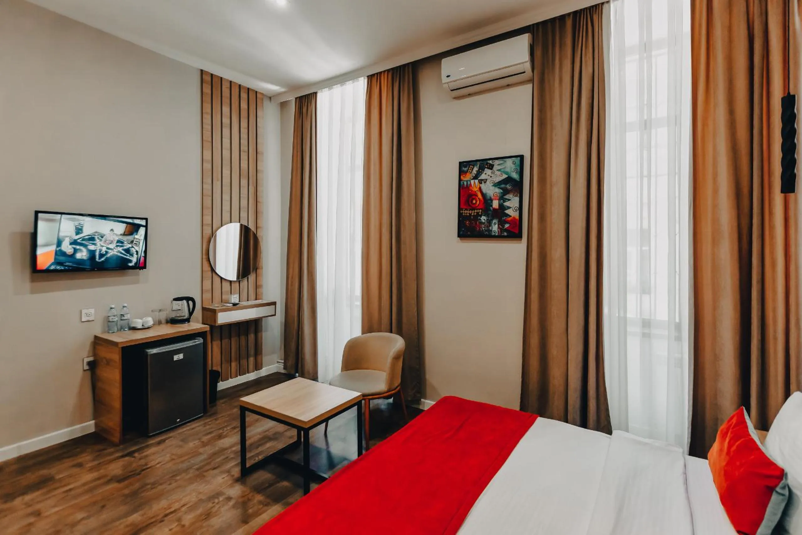 Bed in Seven Boutique Hotel Baku