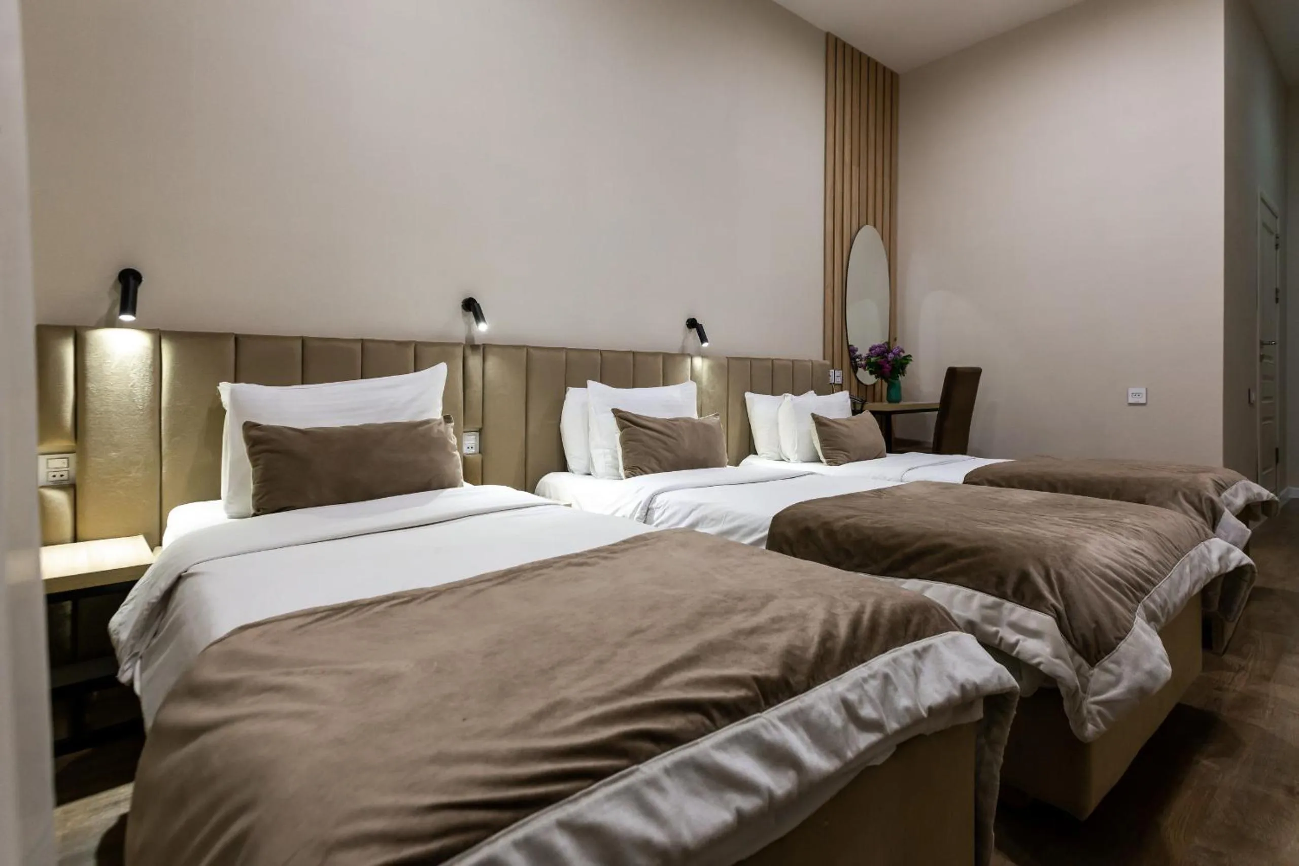 Bed in Seven Boutique Hotel Baku