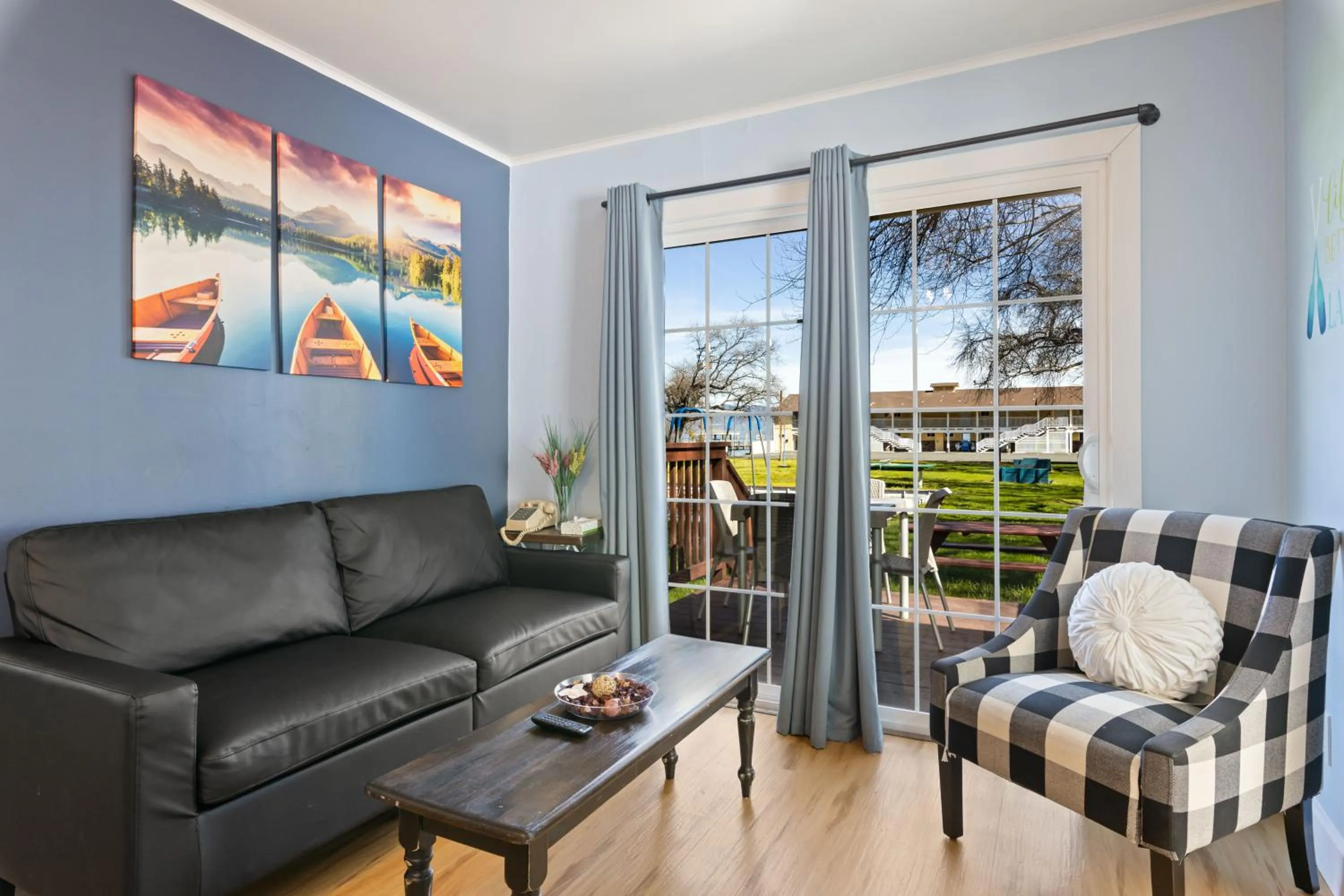 Seating area in Skylark Shores Resort