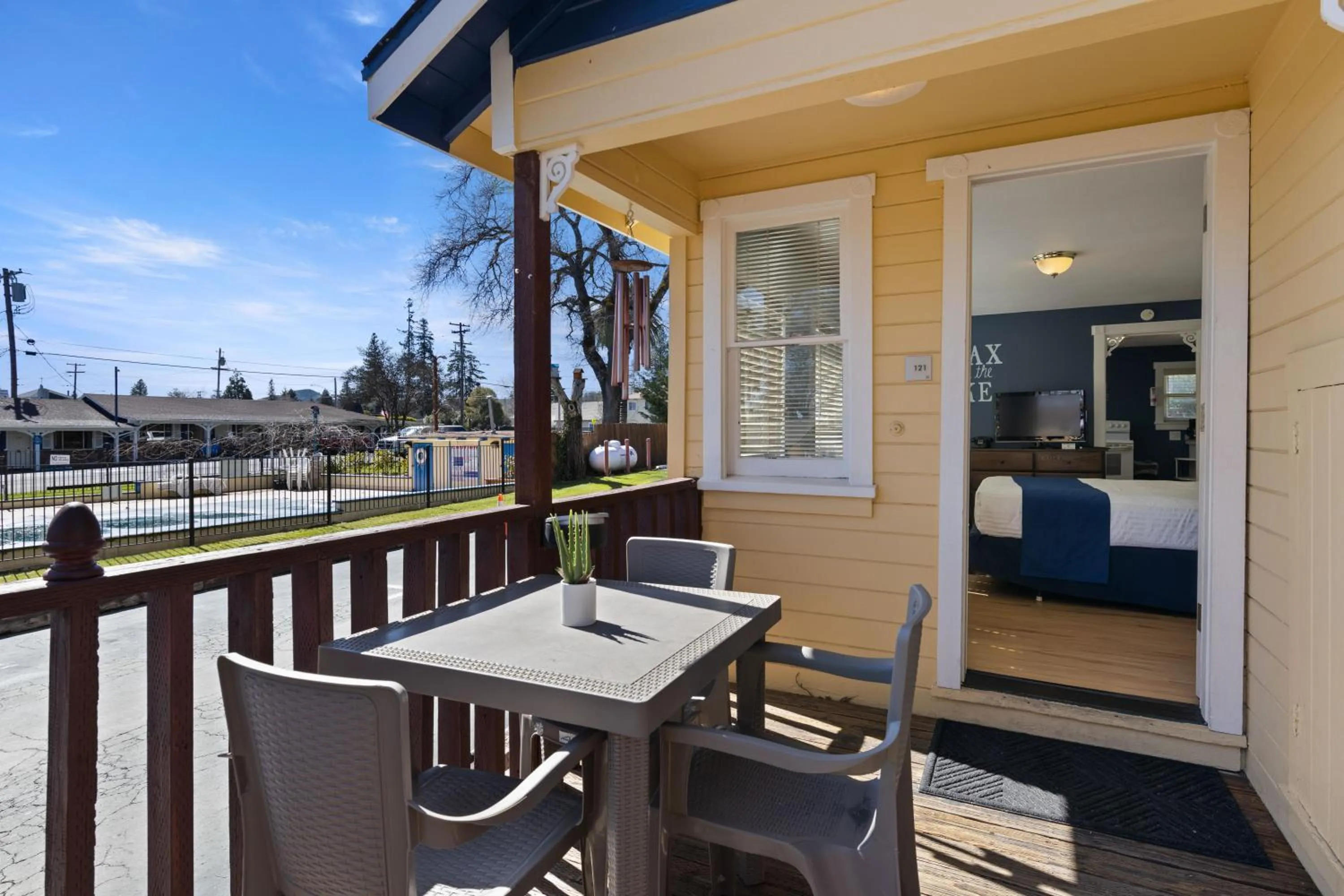 Seating area in Skylark Shores Resort