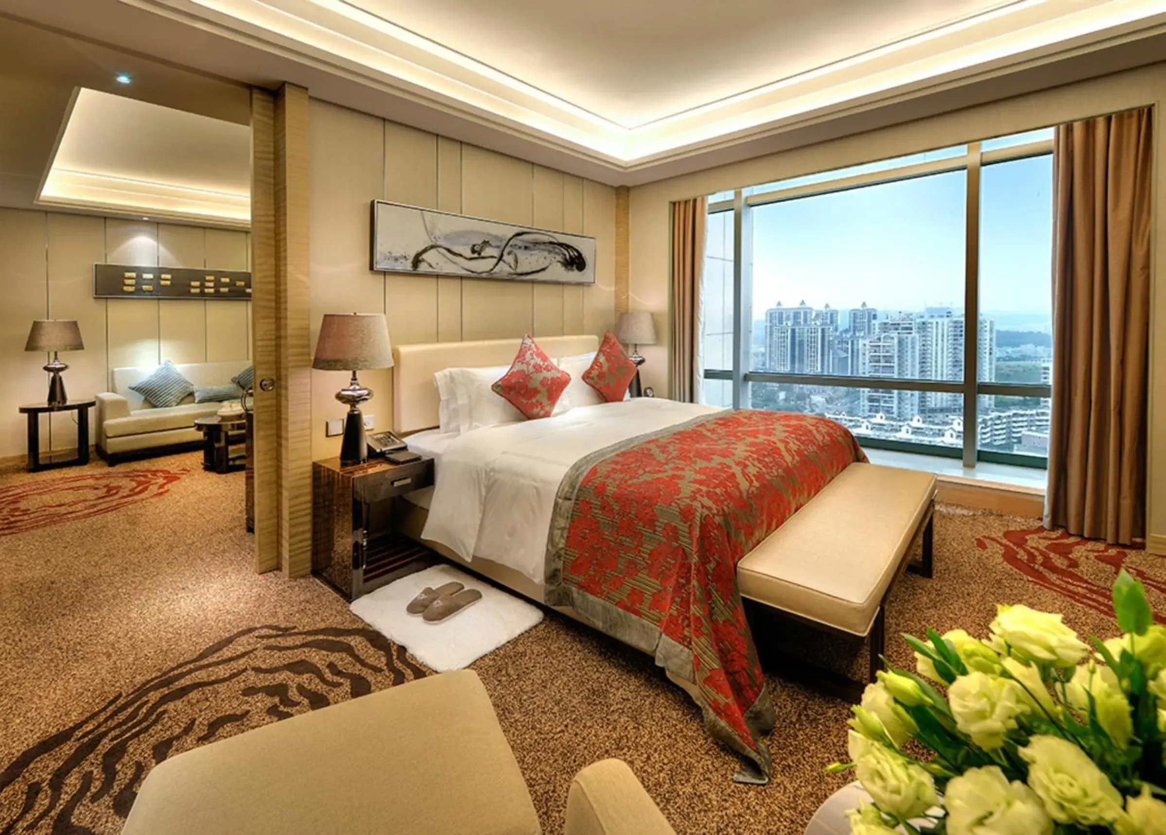 Photo of the whole room, Bed in Shenzhen LANGYUE International Hotel Photo of the whole room, Bed in Shenzhen LANGYUE International Hotel