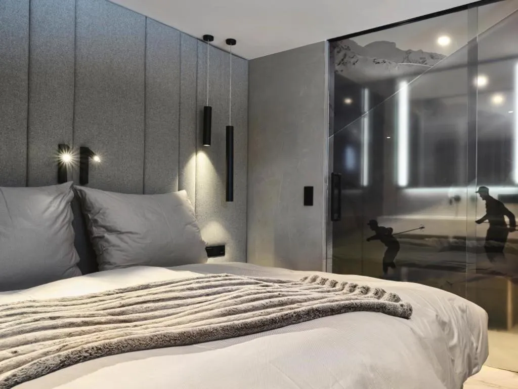 Bed in Astn Hütten Residenz Waldsicht Königsleiten - Ferienwohnungen