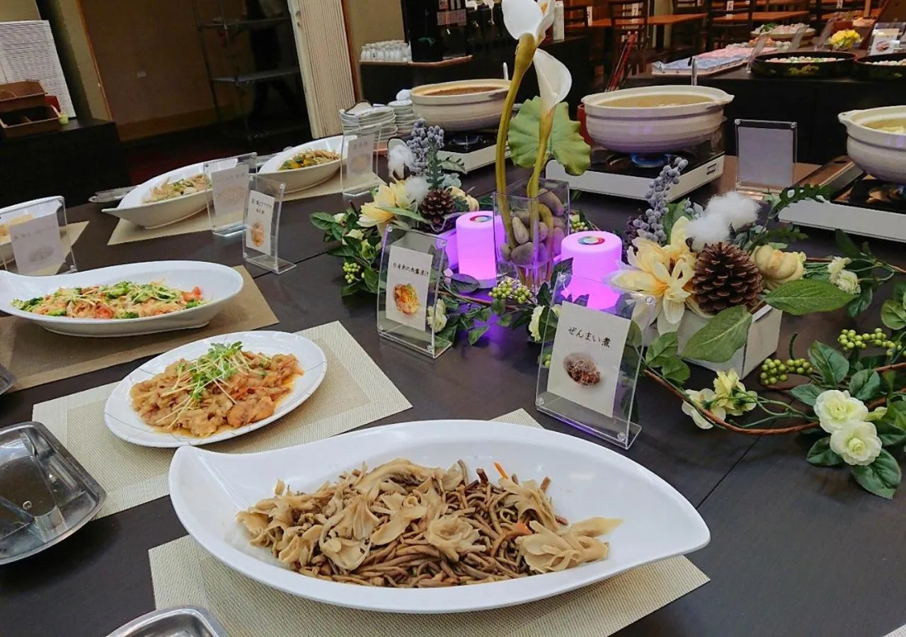 Dinner in Itoen Hotel Oze Oigami Sanrakuso