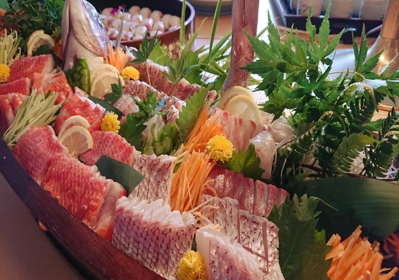 Dinner in Itoen Hotel Oze Oigami Sanrakuso