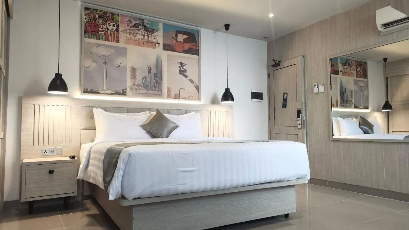 Bedroom, Bed in 1O1 URBAN Jakarta Thamrin