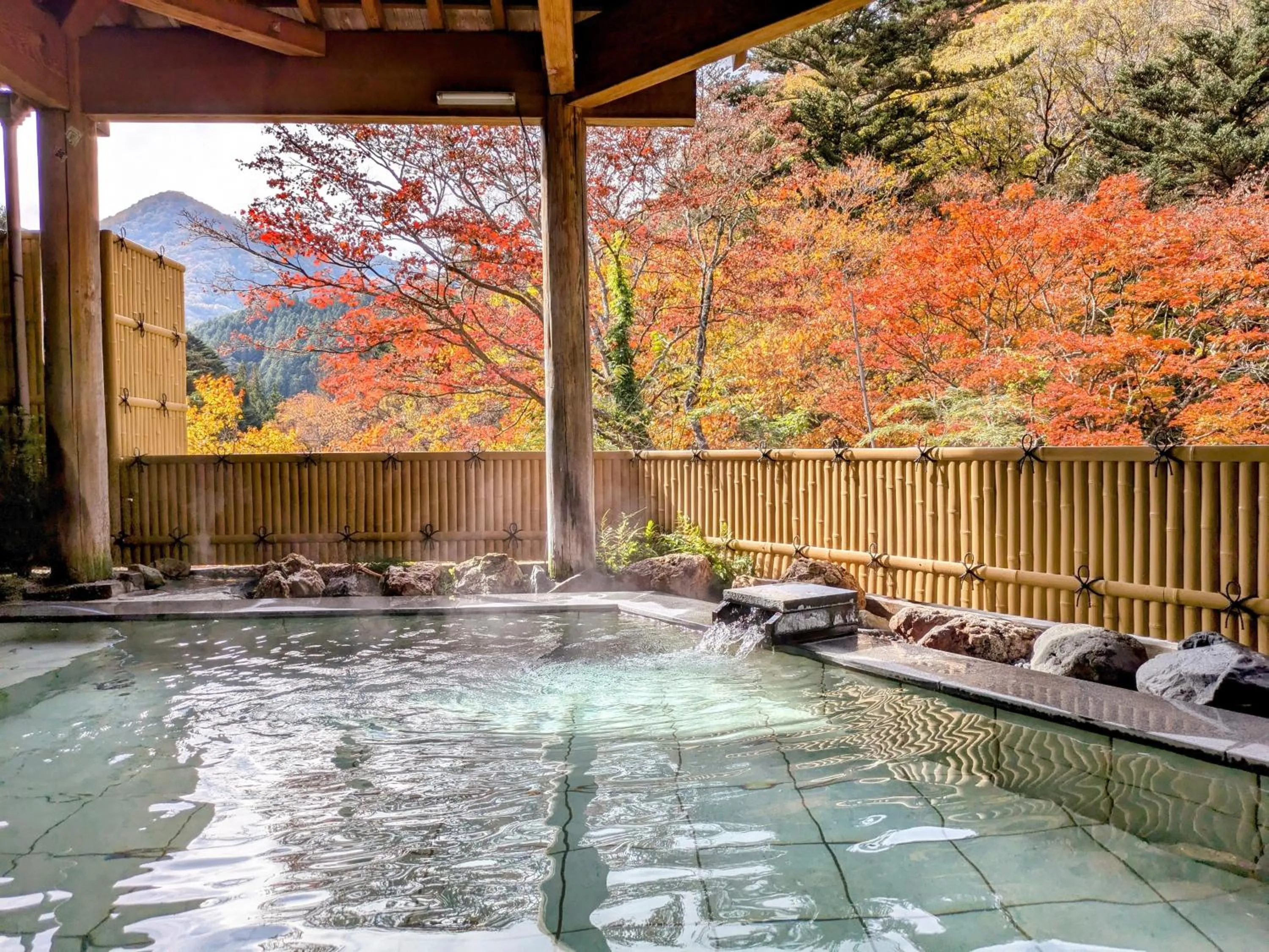 Open Air Bath in Itoen Hotel Shima