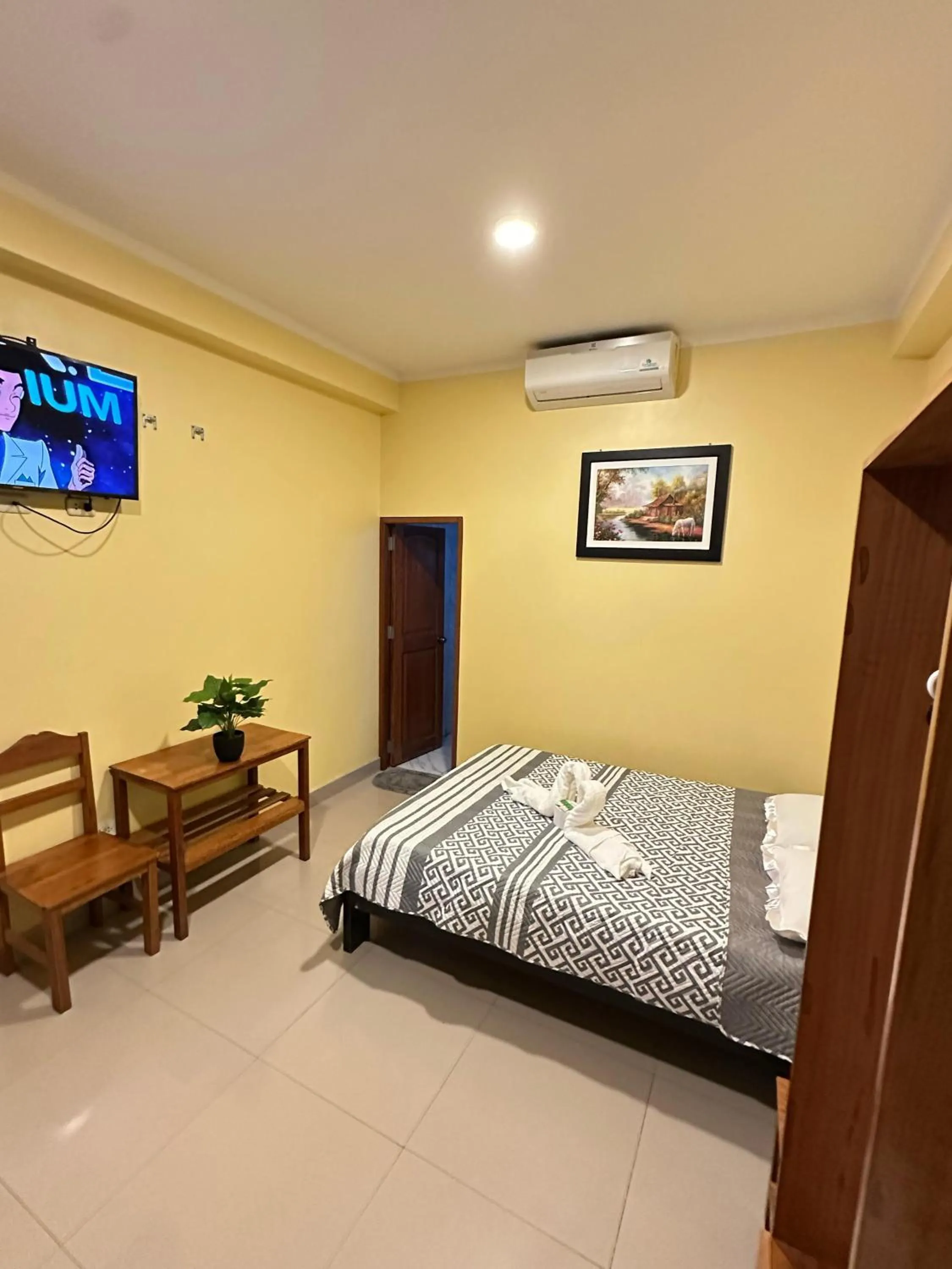 Bed in Hostal Cordillera Azul