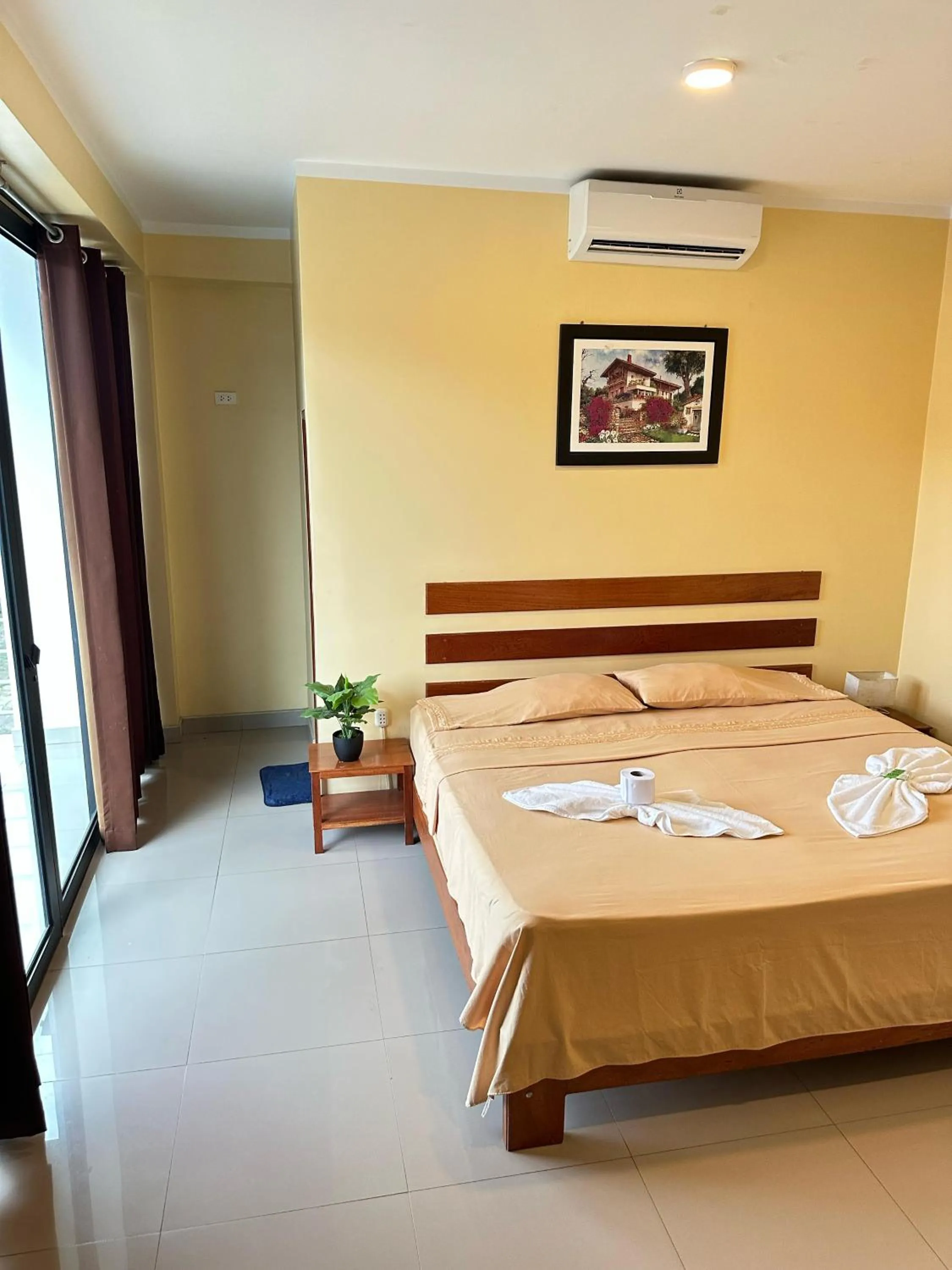 Bed in Hostal Cordillera Azul