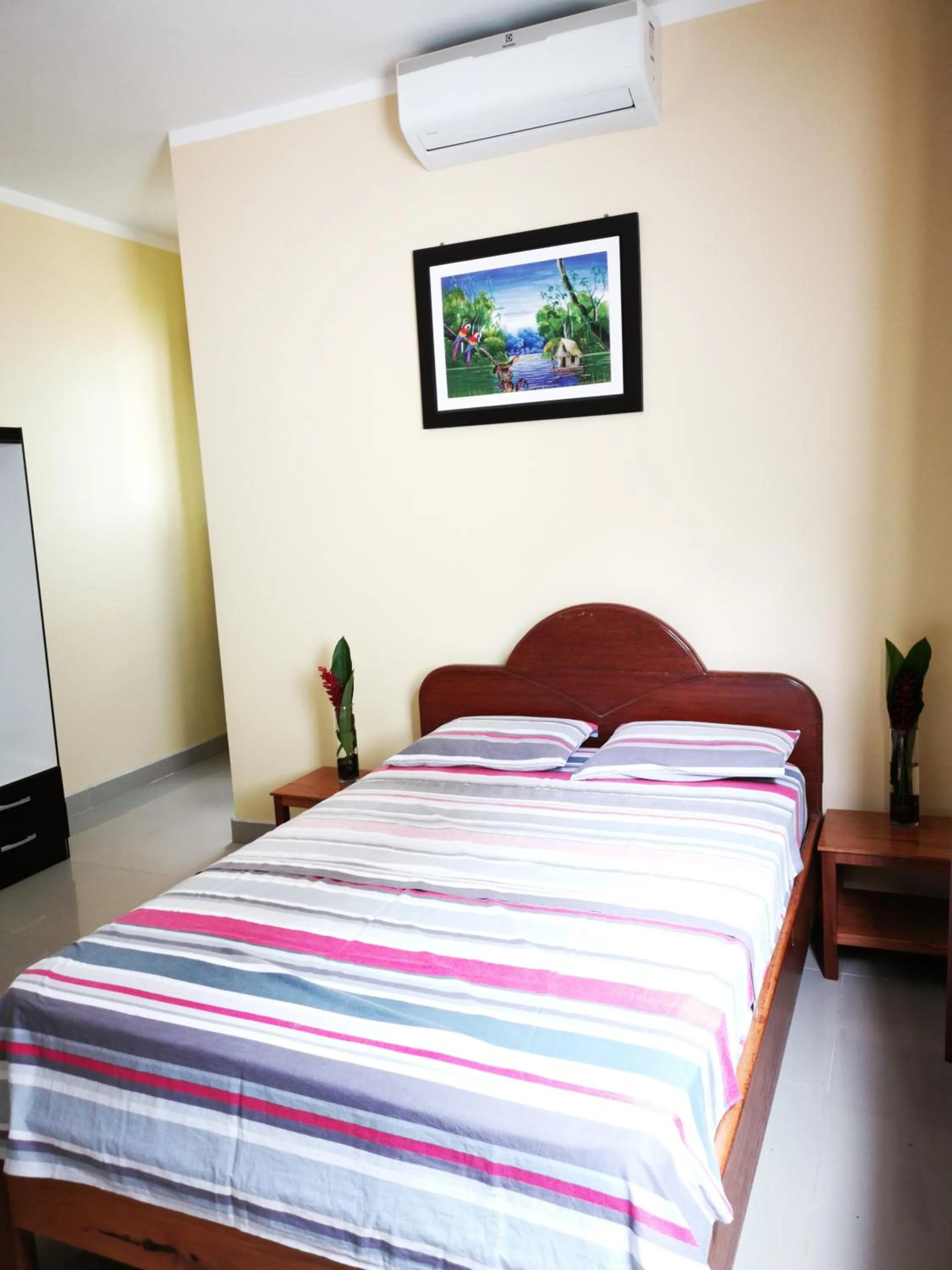 Bed in Hostal Cordillera Azul