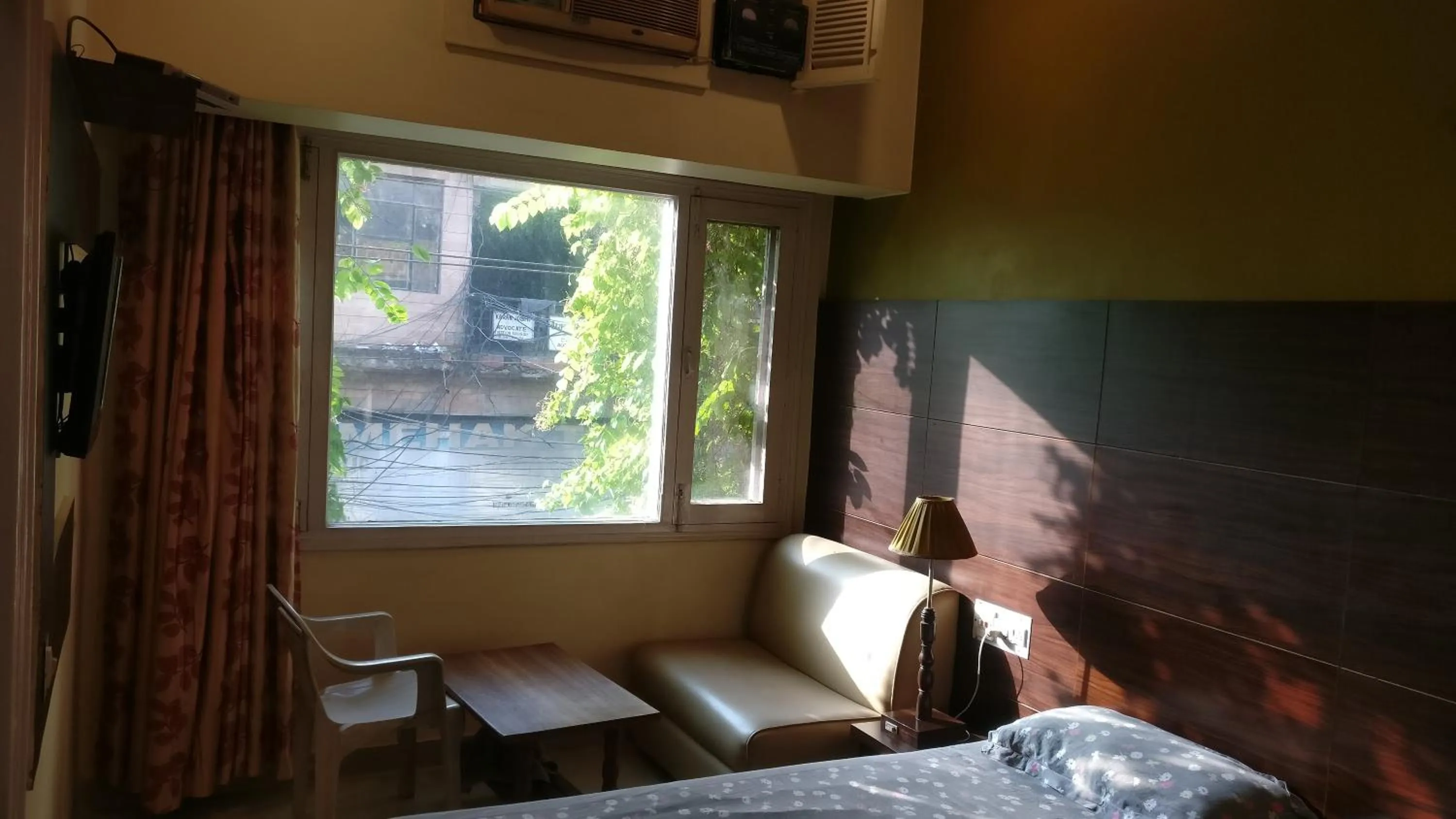 Seating area in Samrat Hotel