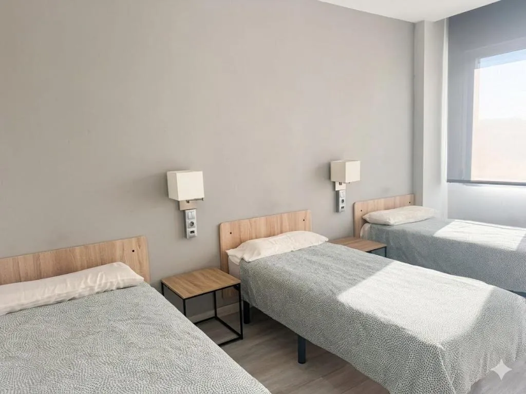 Bed in Residencia Albergue Jaca
