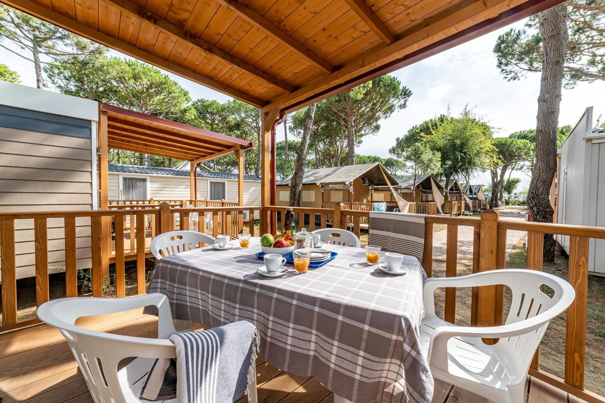 Balcony/Terrace in Camping Village Cavallino