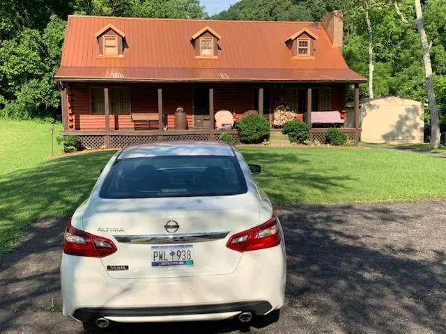 Natural landscape in Log Cabin in the Field